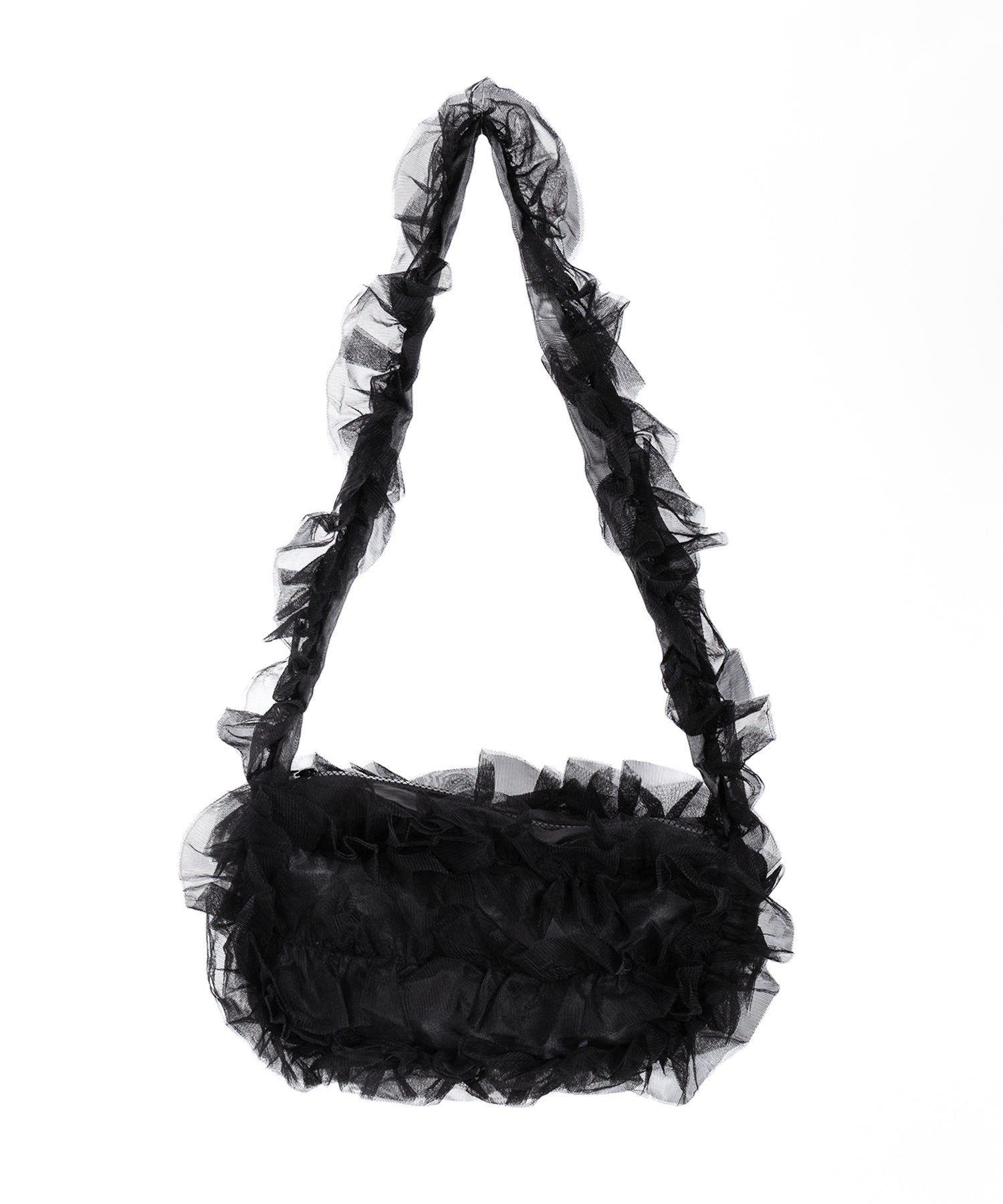 チュールフリルショルダーボディバッグ/ tulle frill shoulder body bag
