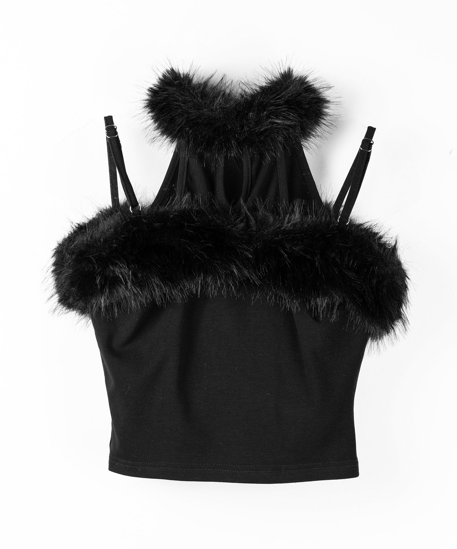 ファードッキングストラップトップス / fur docking strap tops