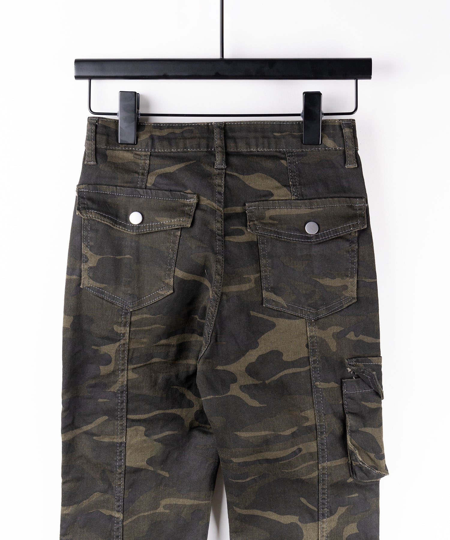 ヴィンテージカモフラストレッチカーゴフレアデニム / vintage camouflage stretch cargo flare denim