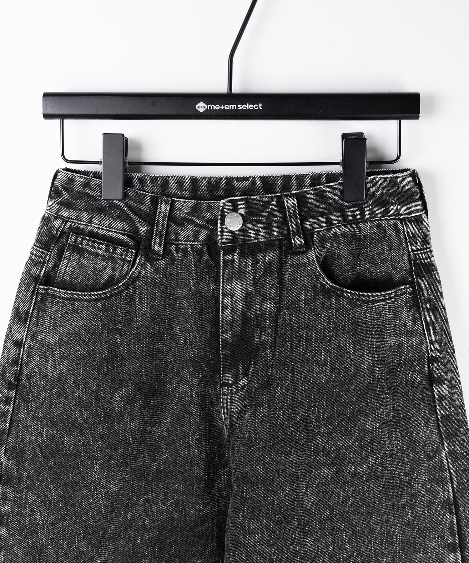 【 セットアップ着用可能 】ヴィンテージケミカルブリーチストレートワイドデニム / vintage chemical bleach straight wide denim