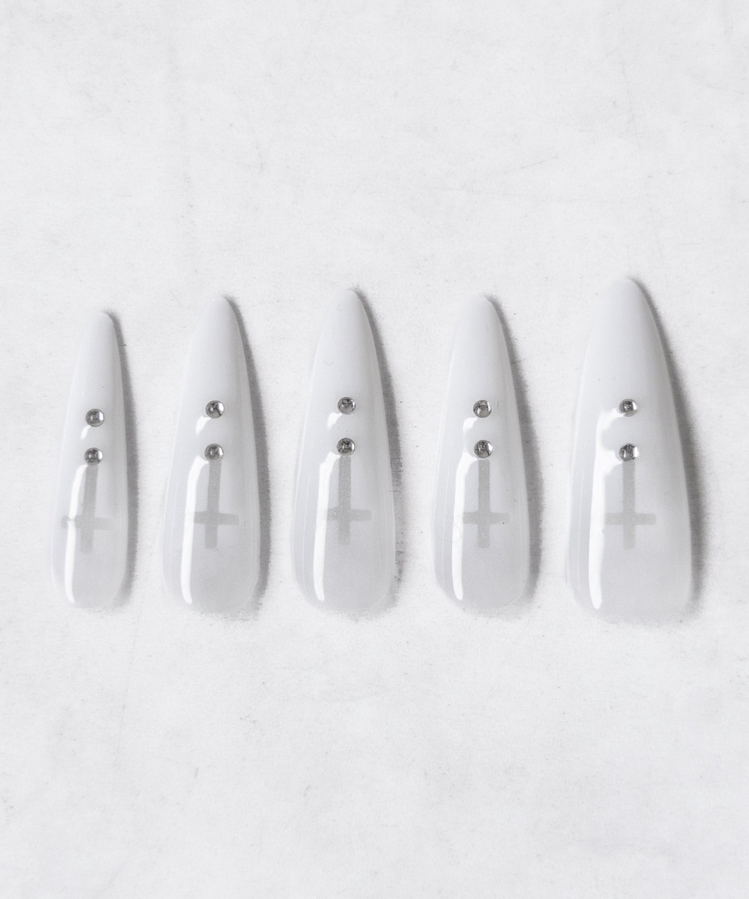 【 限定先行販売 】gradation sheer cross point long nail tips