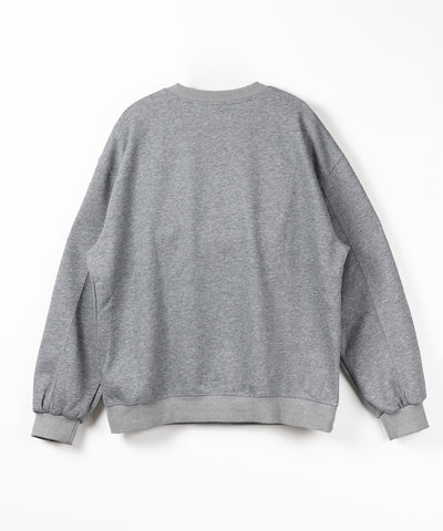 【 セットアップ 】オーバースウェットトップス + プリーツミニスカート SET / oversweat tops + pleated mini skirt SET