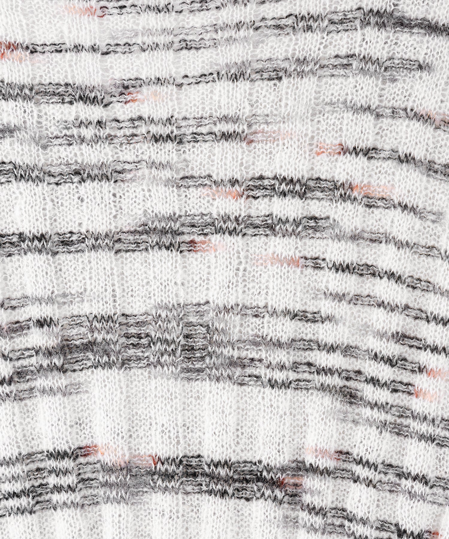 メランジルーズシアーリブニット / melange loose sheer rib knit