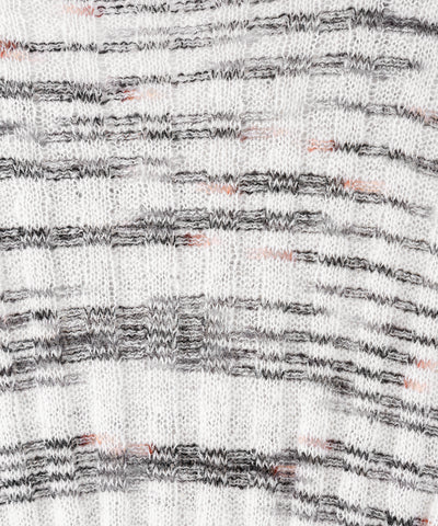メランジルーズシアーリブニット / melange loose sheer rib knit