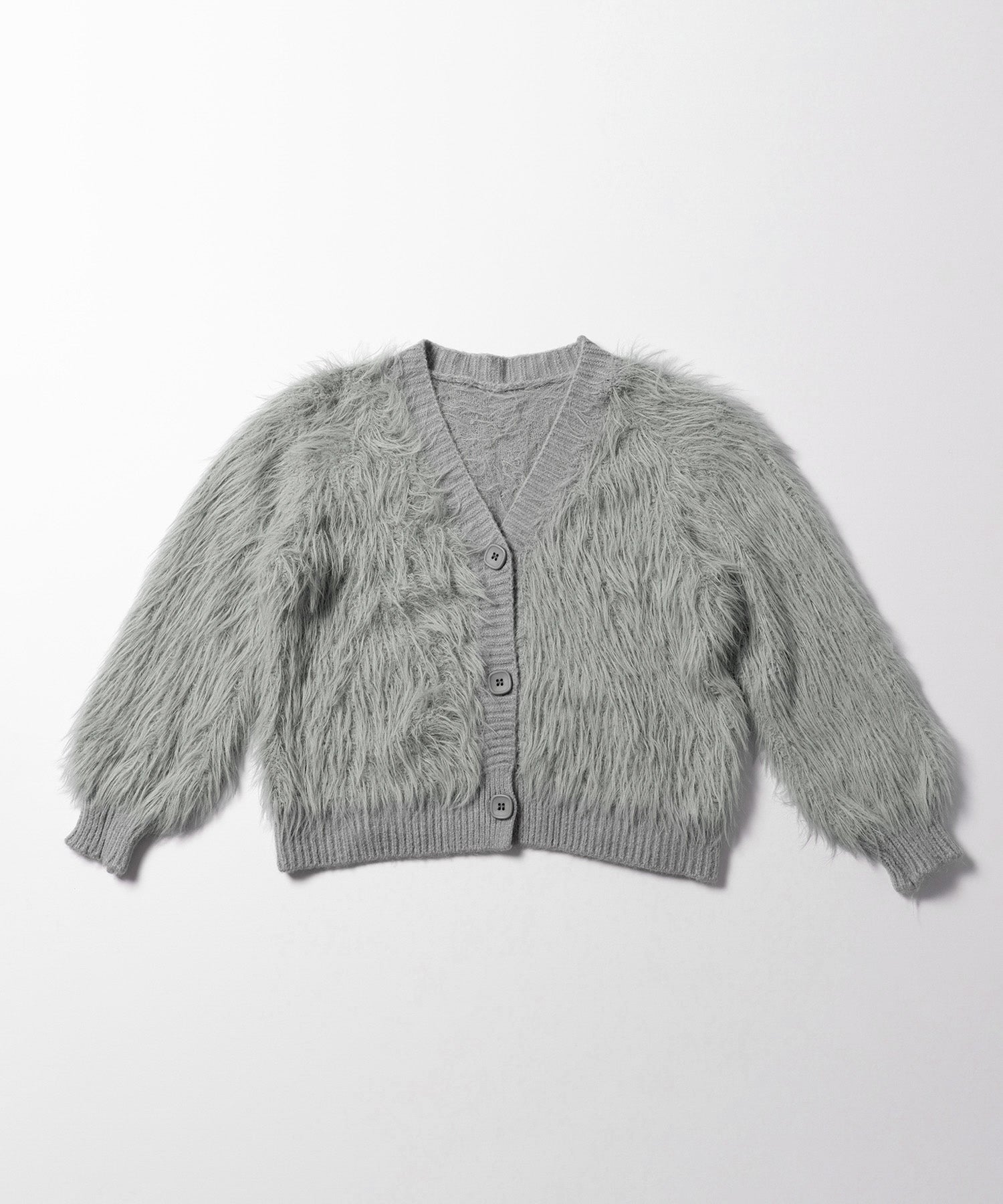 ファームードシャギーニットカーディガン