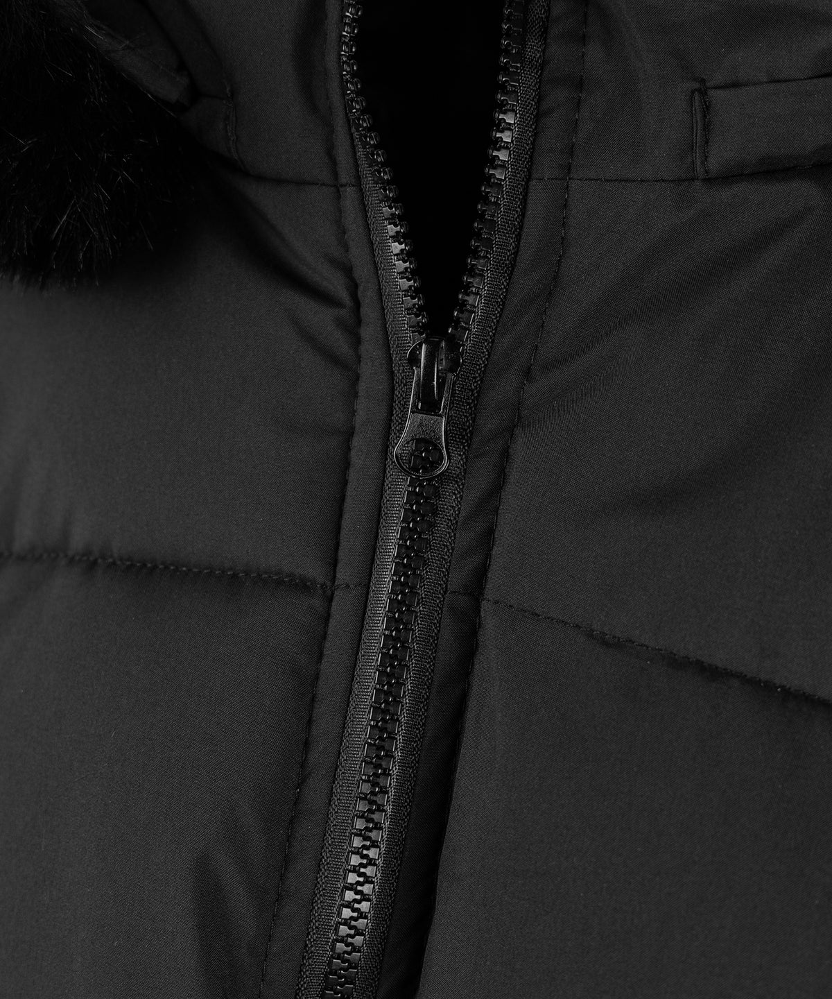 【 フード取り外し可能2WAY 】フェイクファーフードショート中綿ジャケット / 2WAY fake fur hoodie short fake down jacket