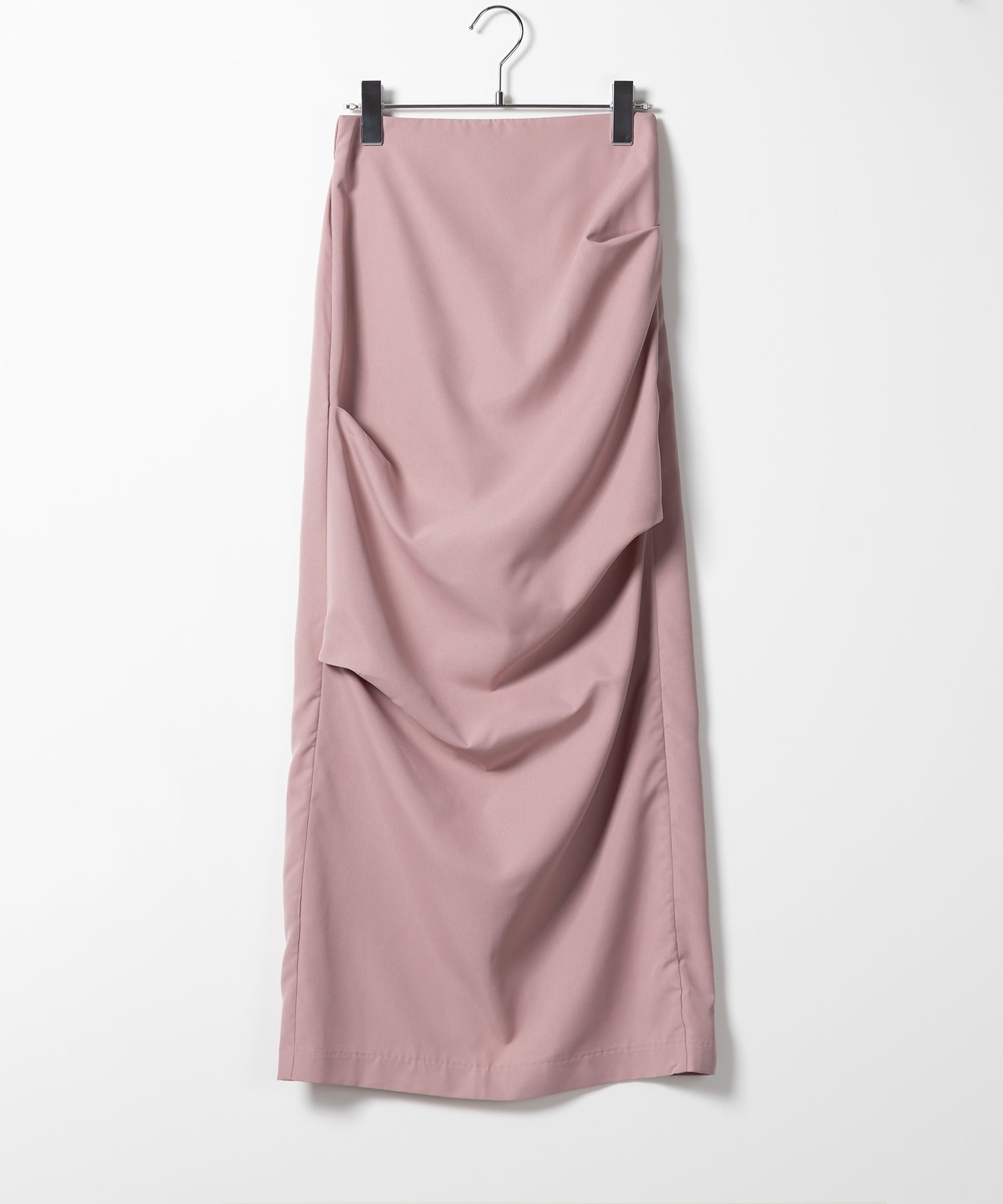 【 3size / 5color 】タックデザインハイウエストスリットロングスカート