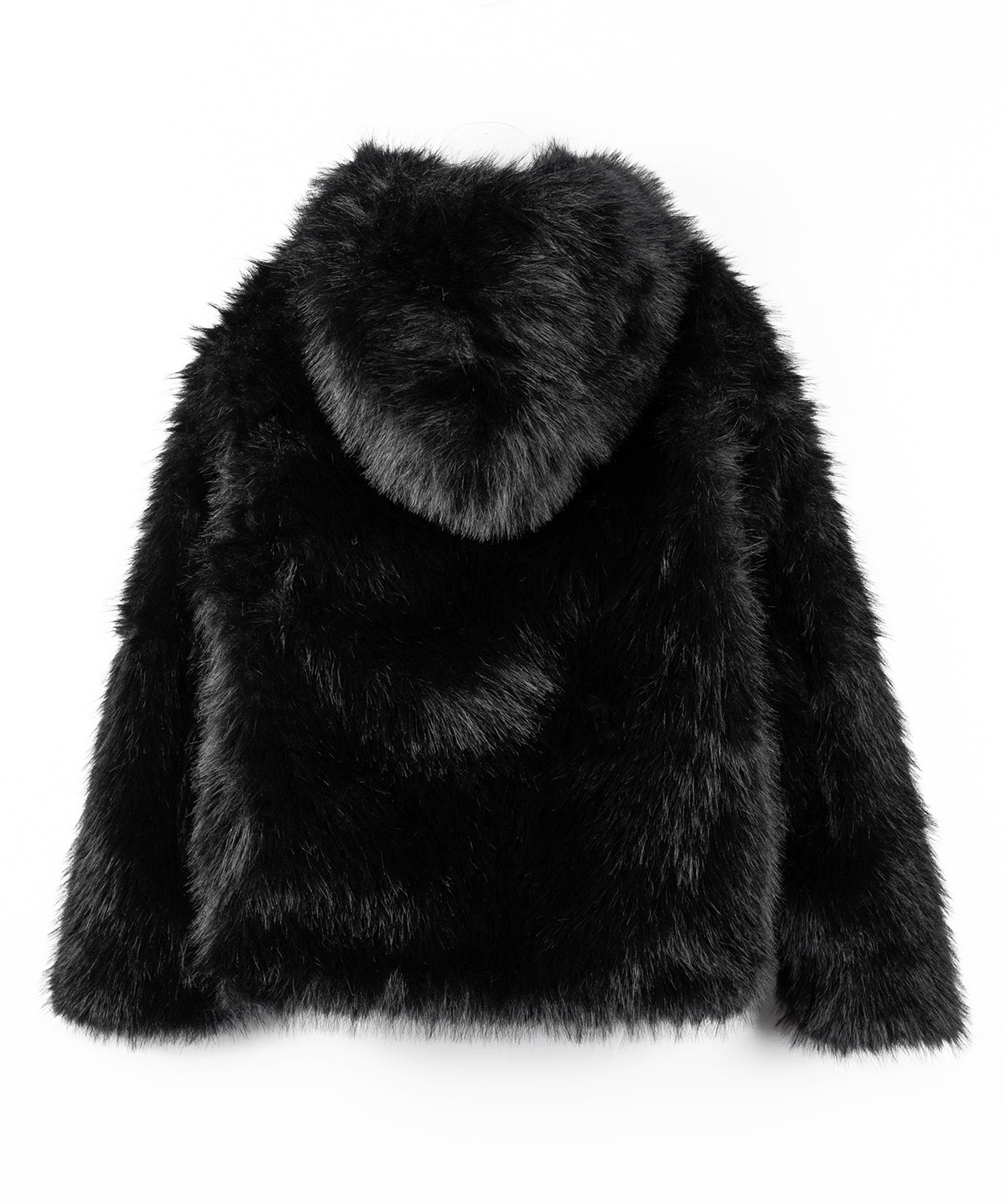 フェイクファーフーディミドルコート / fake fur hoodie middle coat