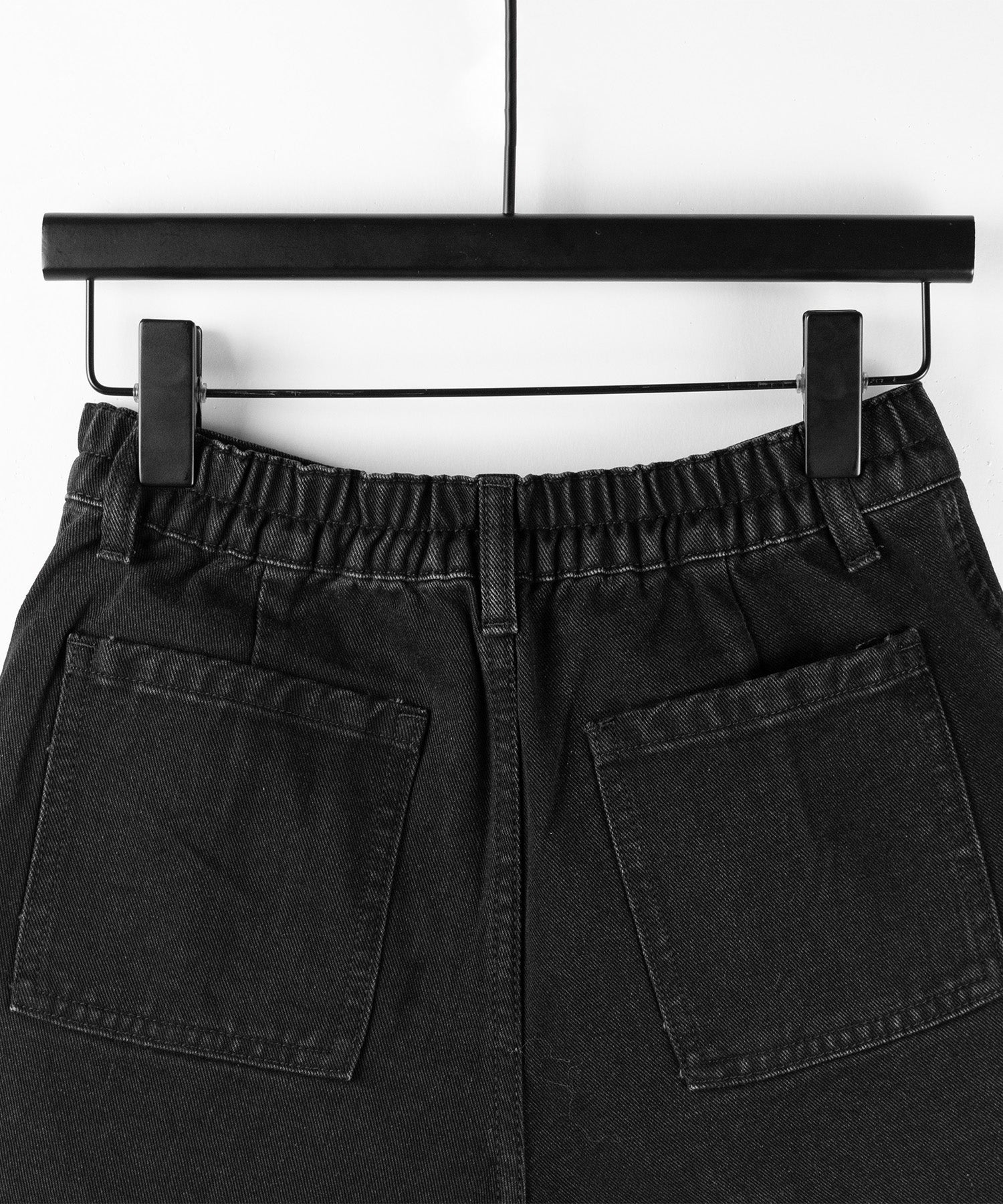 【 2color 】サイドラインハイウエストデニムショートパンツ / sideline highwaist denim short pants