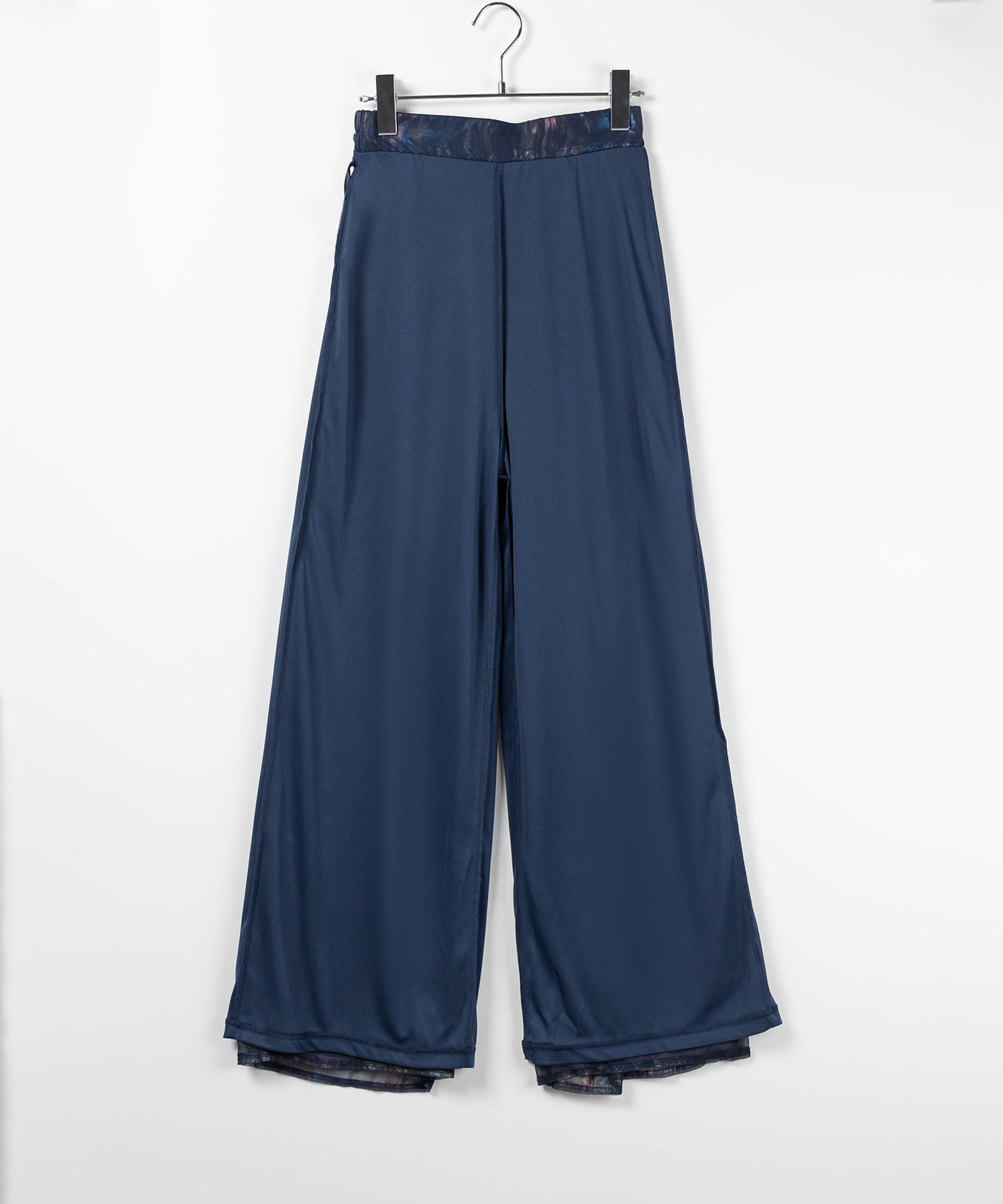 【 裏地付き 】オーロラグロスオーガンジーワイドパンツ / Aurora gloss organdy wide pants