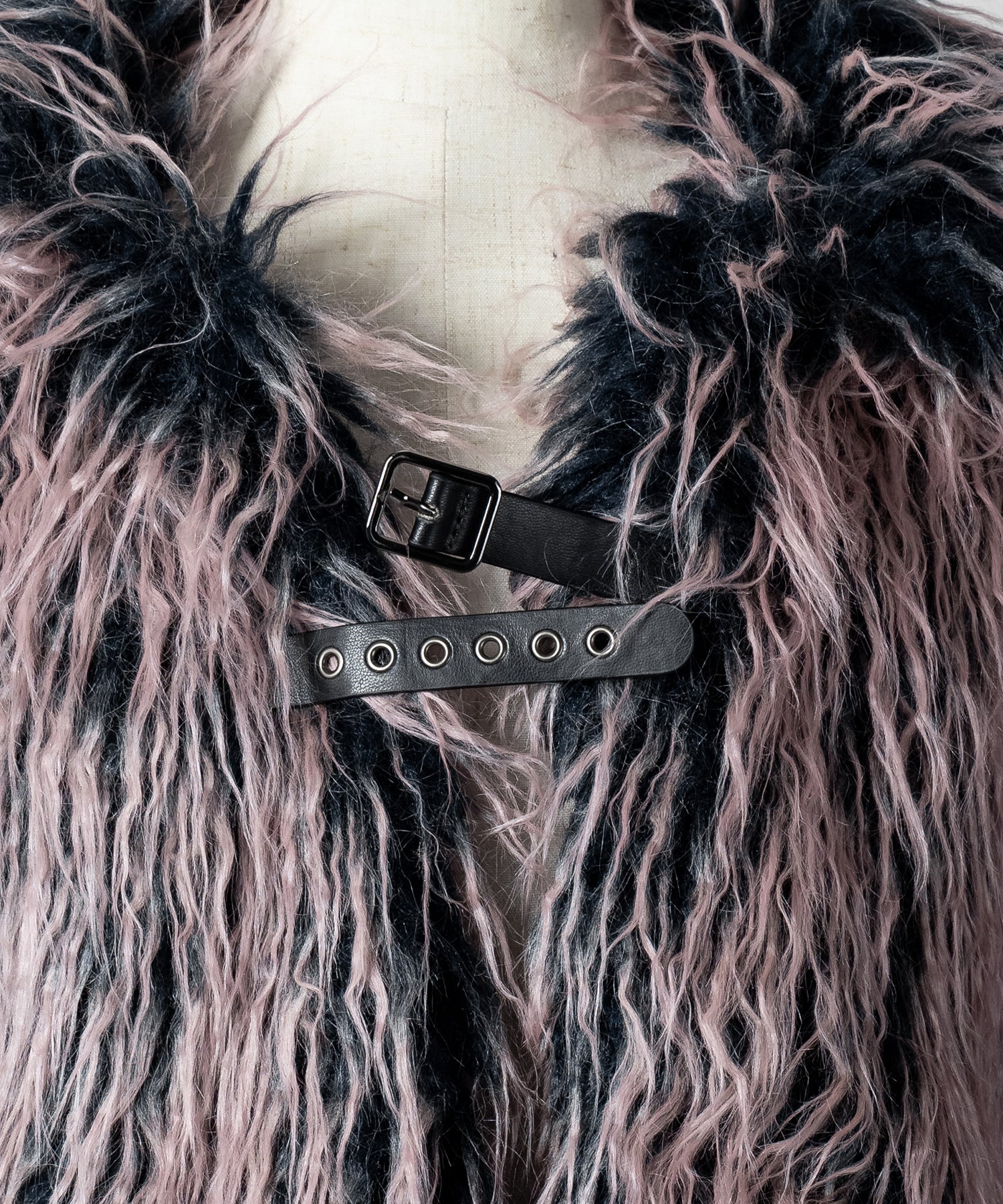 【 2color 】グラデーションシャギーファーモンスターボリュームコート/ gradation shaggy fur monster volume coat