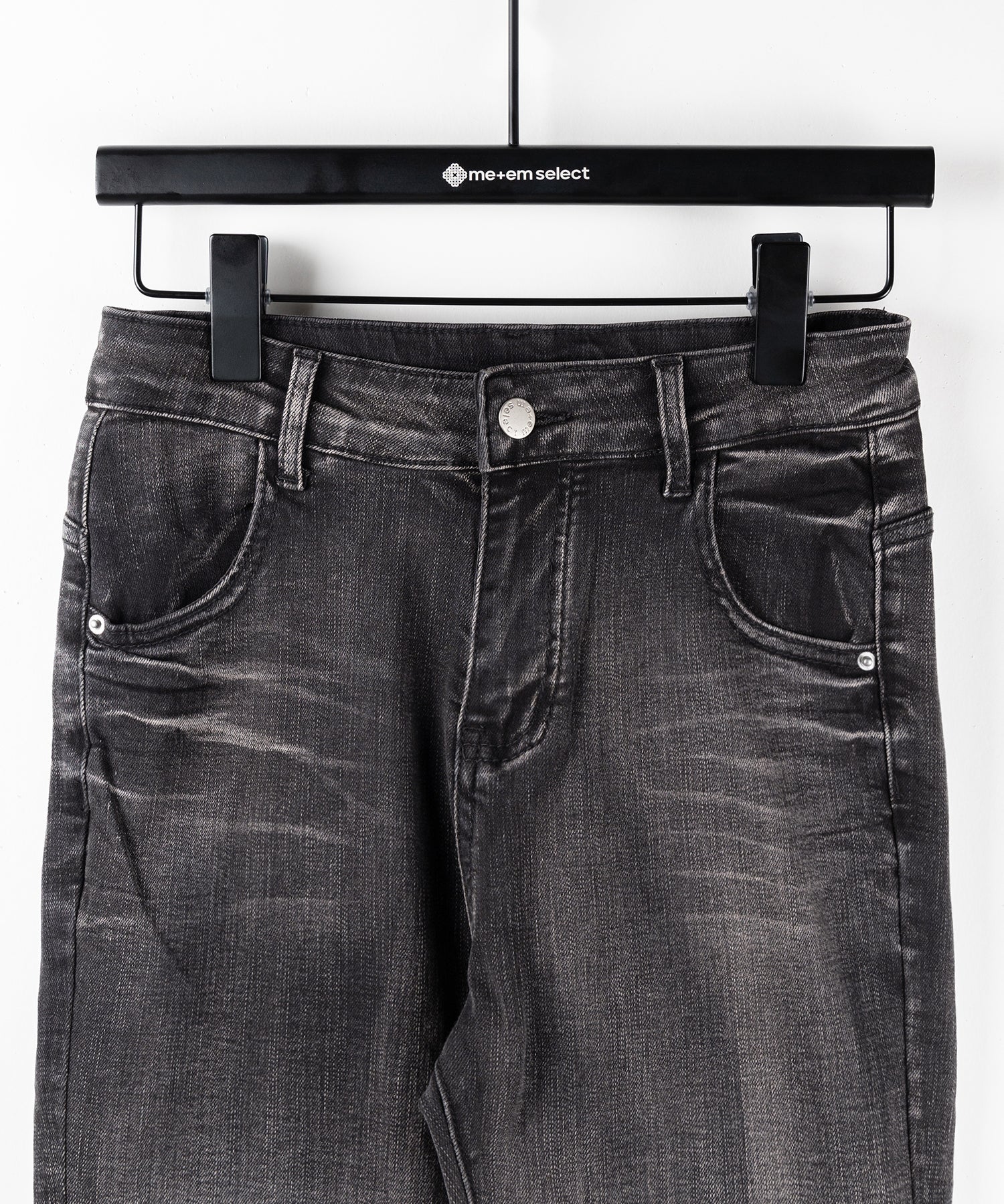 クロスデザインヴィンテージライクフリンジストレッチフレアデニム / cross design vintage-like fringe stretch flare denim