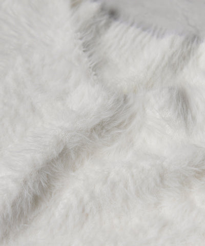 チョーカータイ付きルーズシャギーニット / choker tie set loose shaggy knit