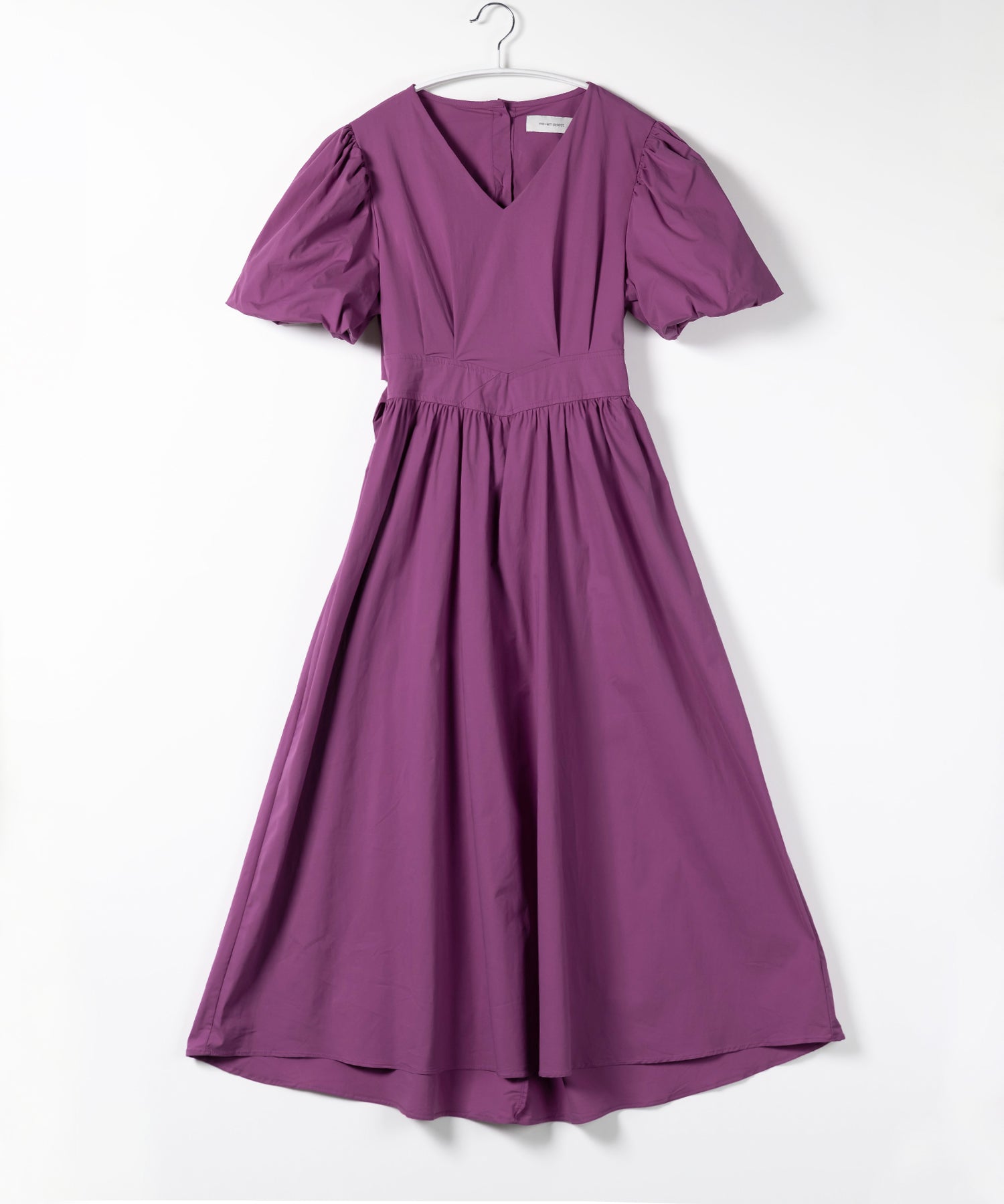 【 5COLOR 】ボリュームスリーブカットアウトバックリボンワンピース