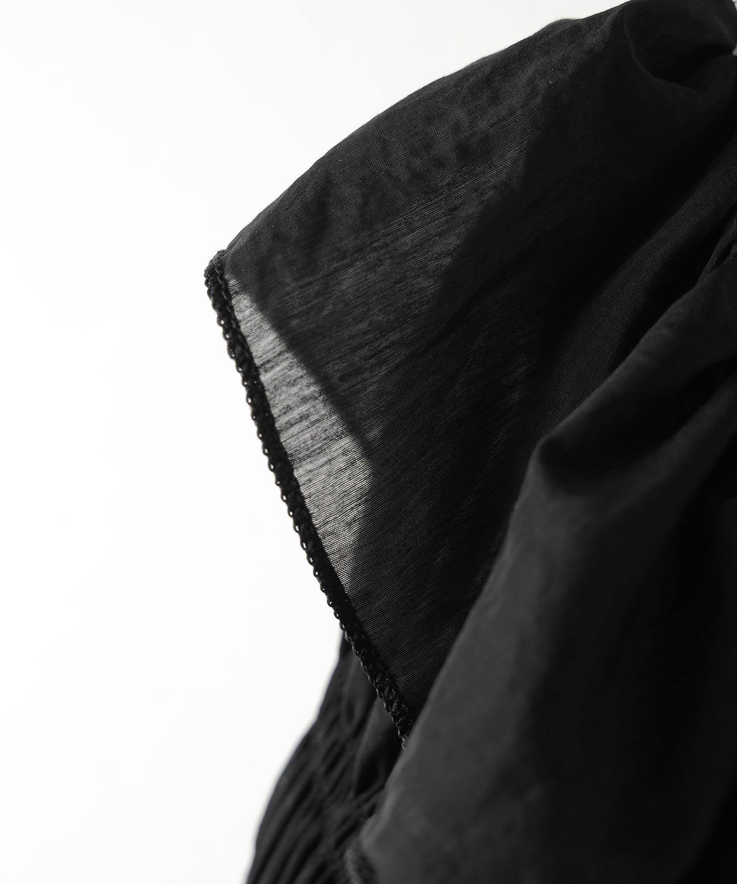 【3WAY 】チョーカーリボンフレアスリーブオフショルブラウス / choker ribbon flare sleeve off-shoulder blouse