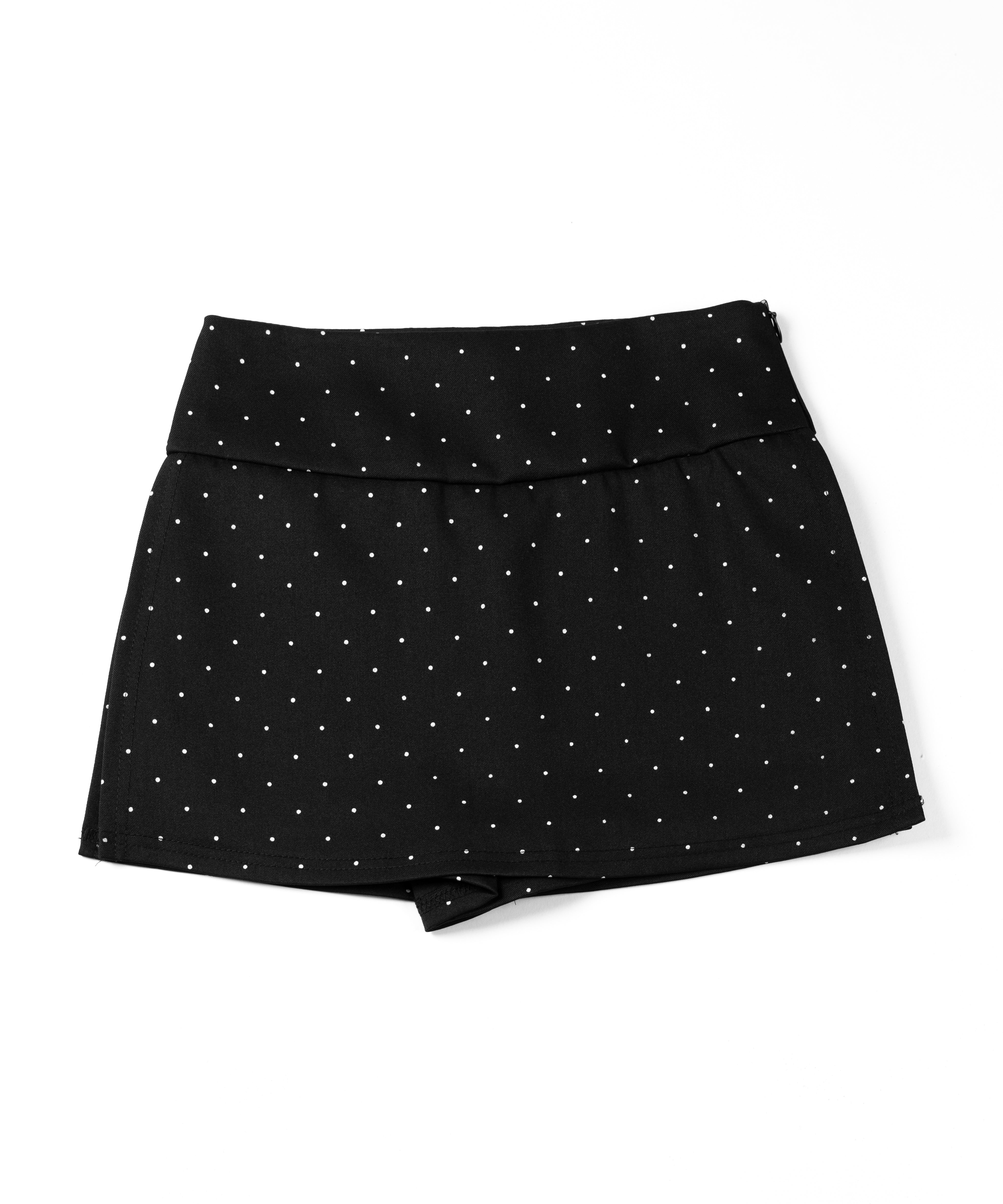 【 インパン裏地付 】ドットロゴレイヤードミニスカパン / dot logo layered mini skirt pants