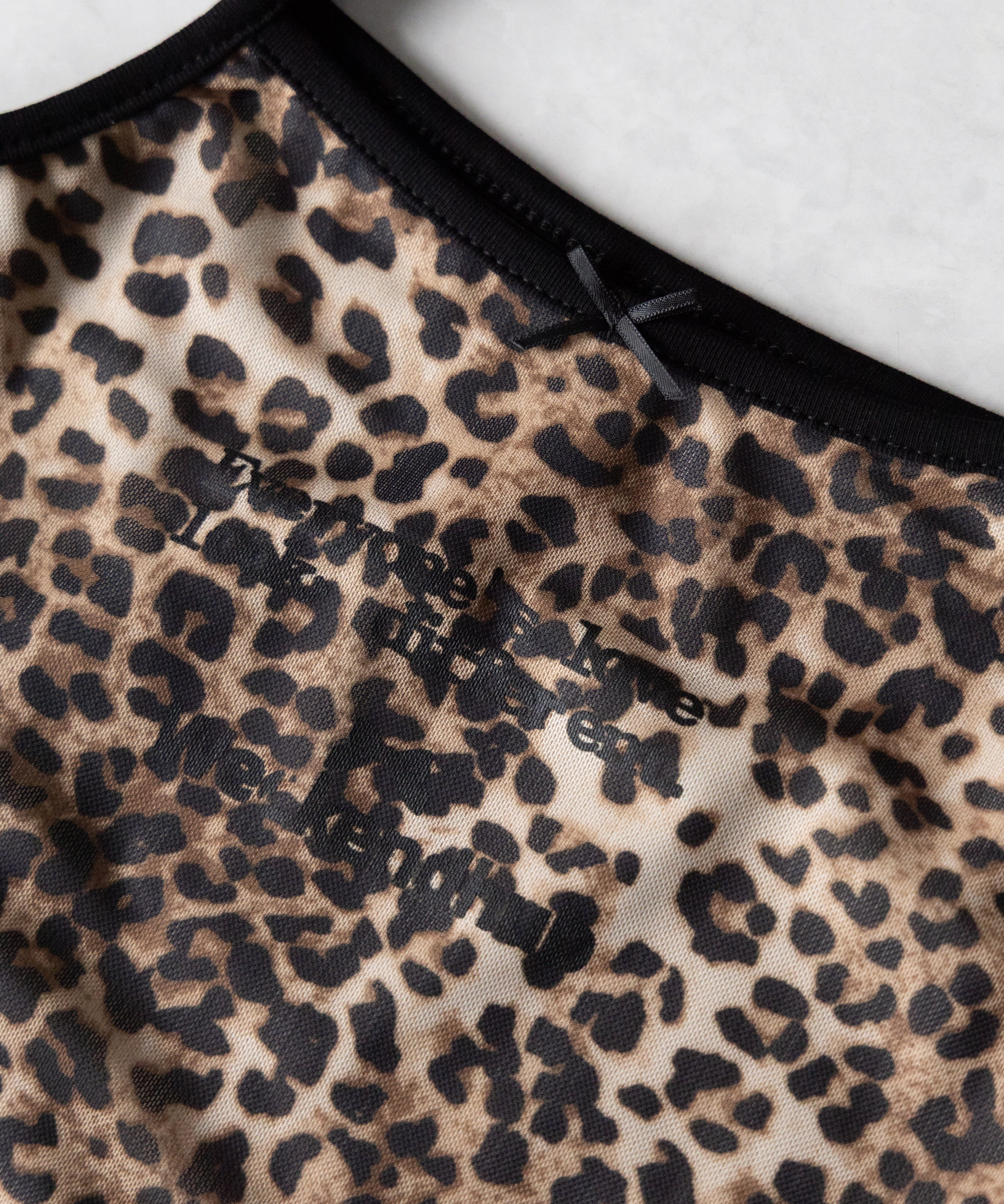 レオパードロゴパイピングキャミソール / leopard logo piping camisole