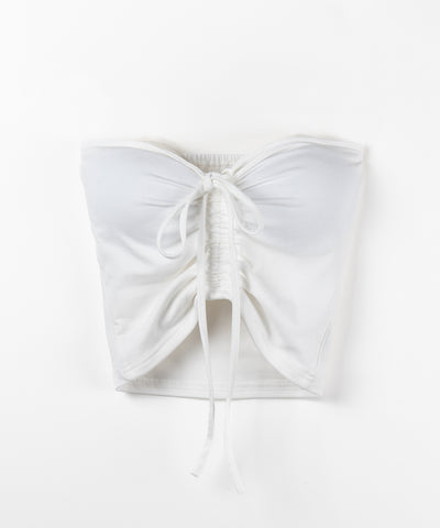 【 2点セット 】フロントリボンベアトップス & ショートレイヤードトップス SET / front ribbon bare tops & short layered tops SET