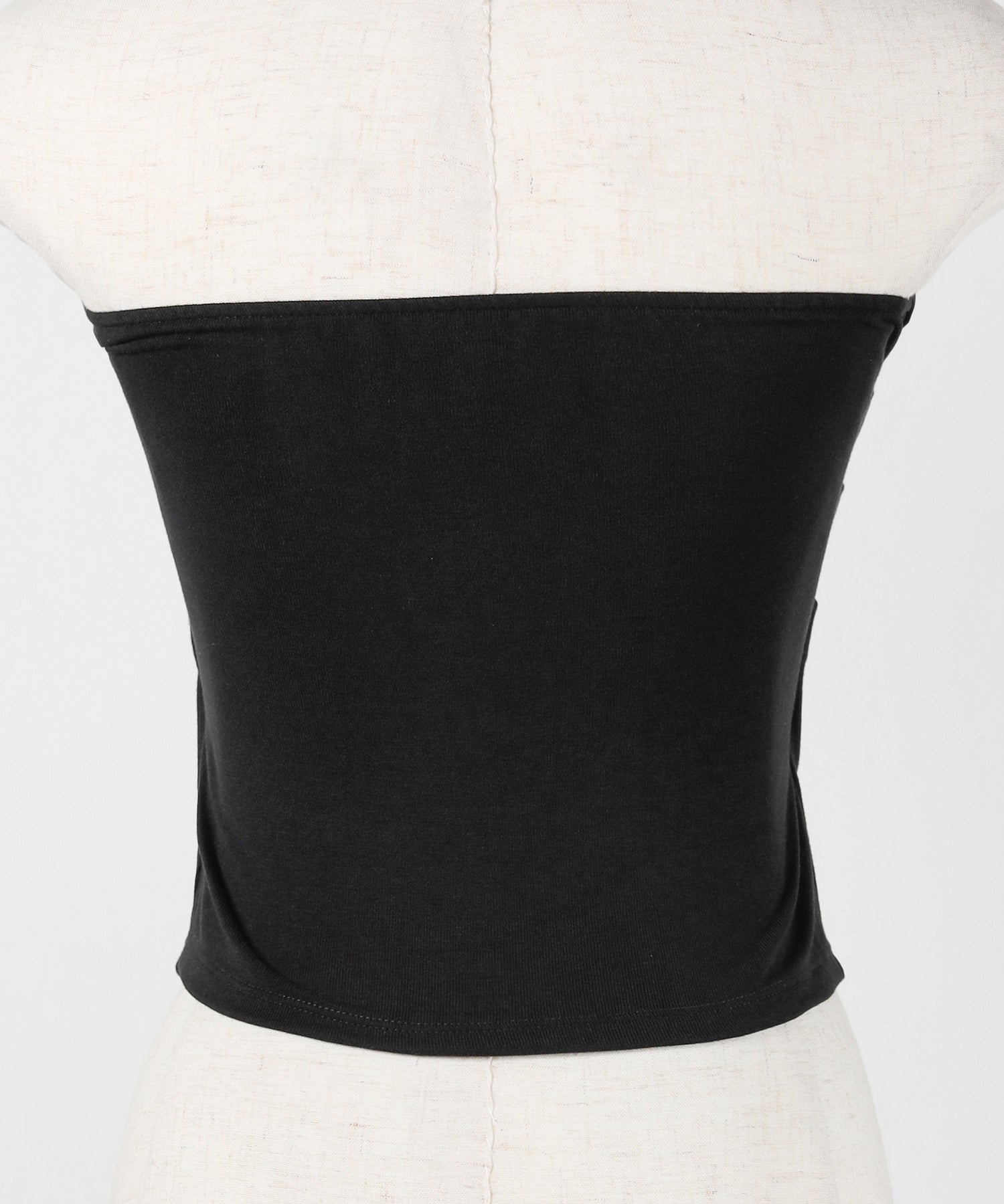 ラインストーンスリムフィットベアトップ / Rhinestone slim fit bare top
