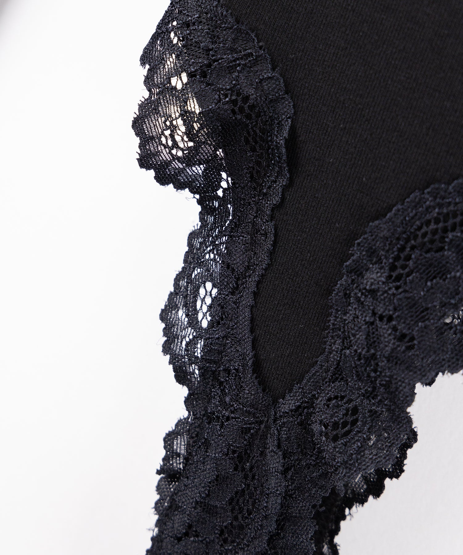 カットアウトレースポイントボディスーツトップス /cutout lace point bodysuit tops