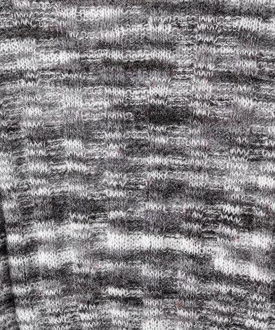 メランジルーズシアーリブニット / melange loose sheer rib knit