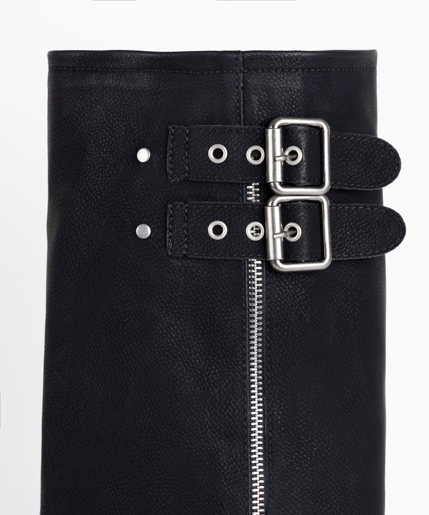 【 2color 】ベルテッドヴィンテージ厚底カバーロングブーツ /belted vintage platform cover long boots