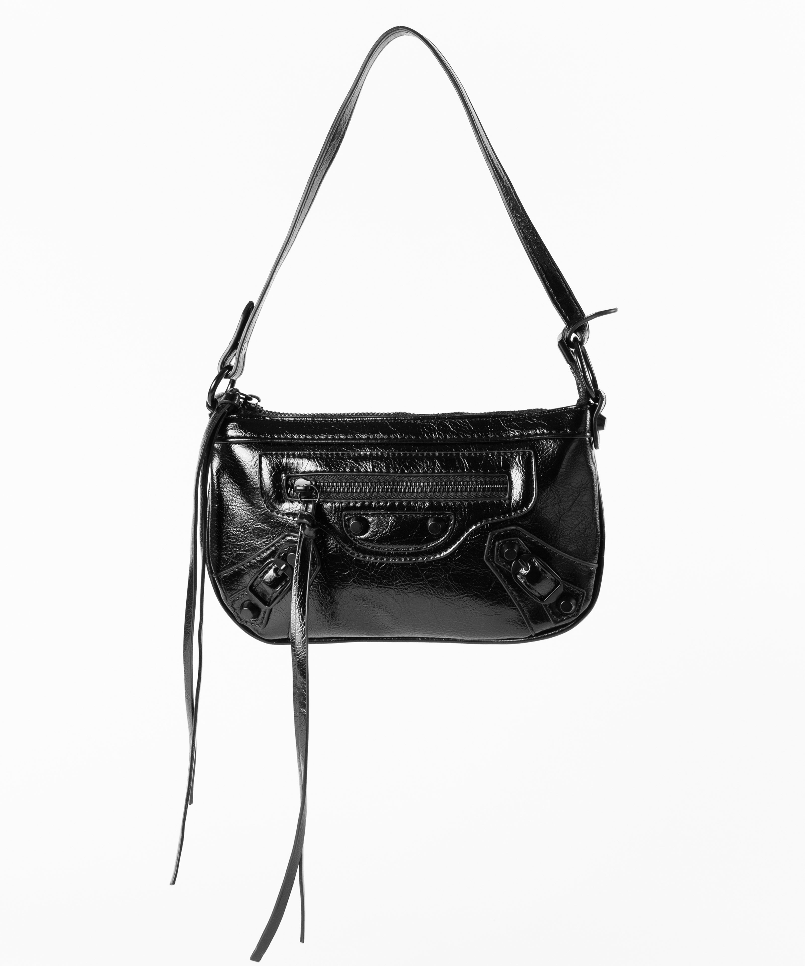 【 ショルダーストラップ付き2WAY 】ヴィンテージライクグランジミニハンドバッグ/ vintage like grunge mini hand bag