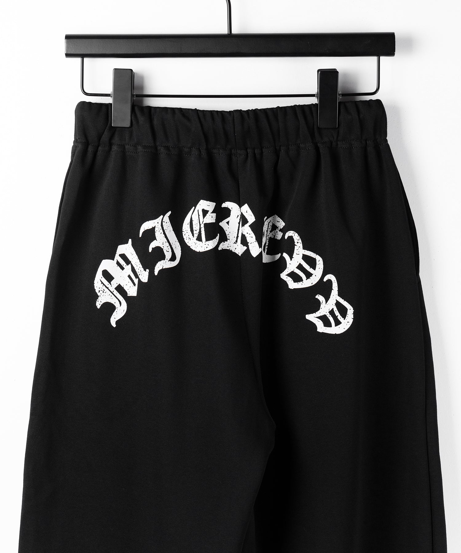 グランジロゴバックプリントスウェットワイドパンツ / grunge logo back print sweat wide pants