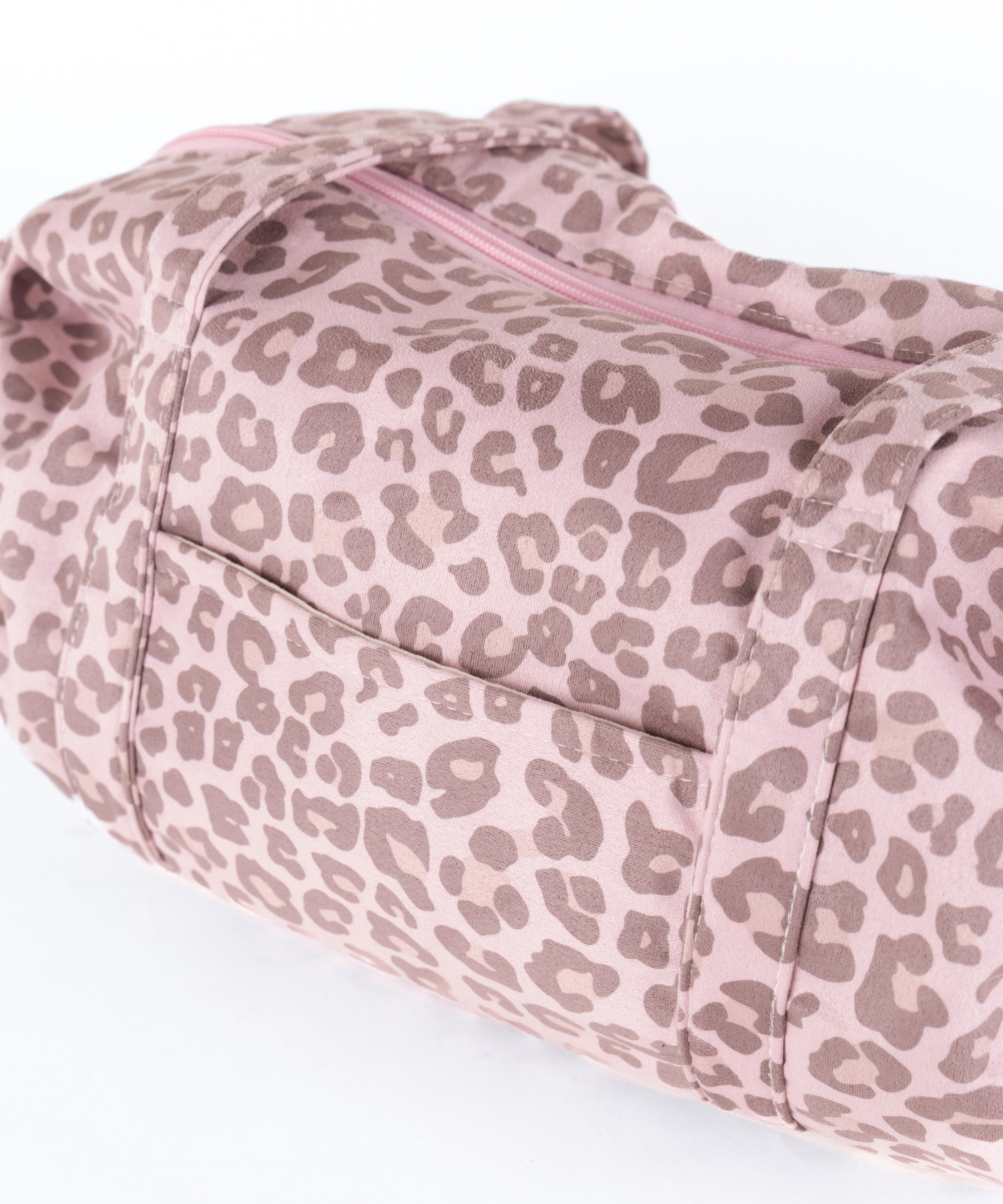 ヴィンテージライクピンクレオパードミニボストンショルダーバッグ / vintage like pink leopard mini boston shoulder bag