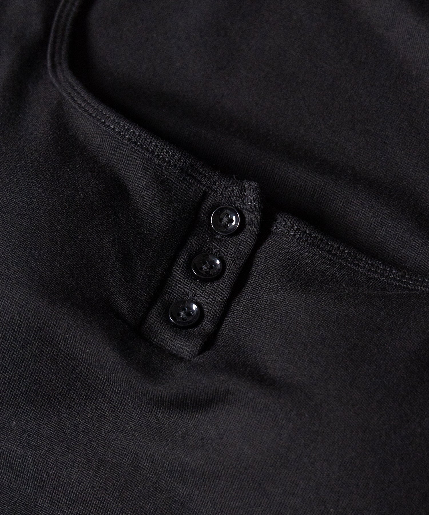 ヘンリーネックスクエアショートTシャツ /Henley neck square T-shirts