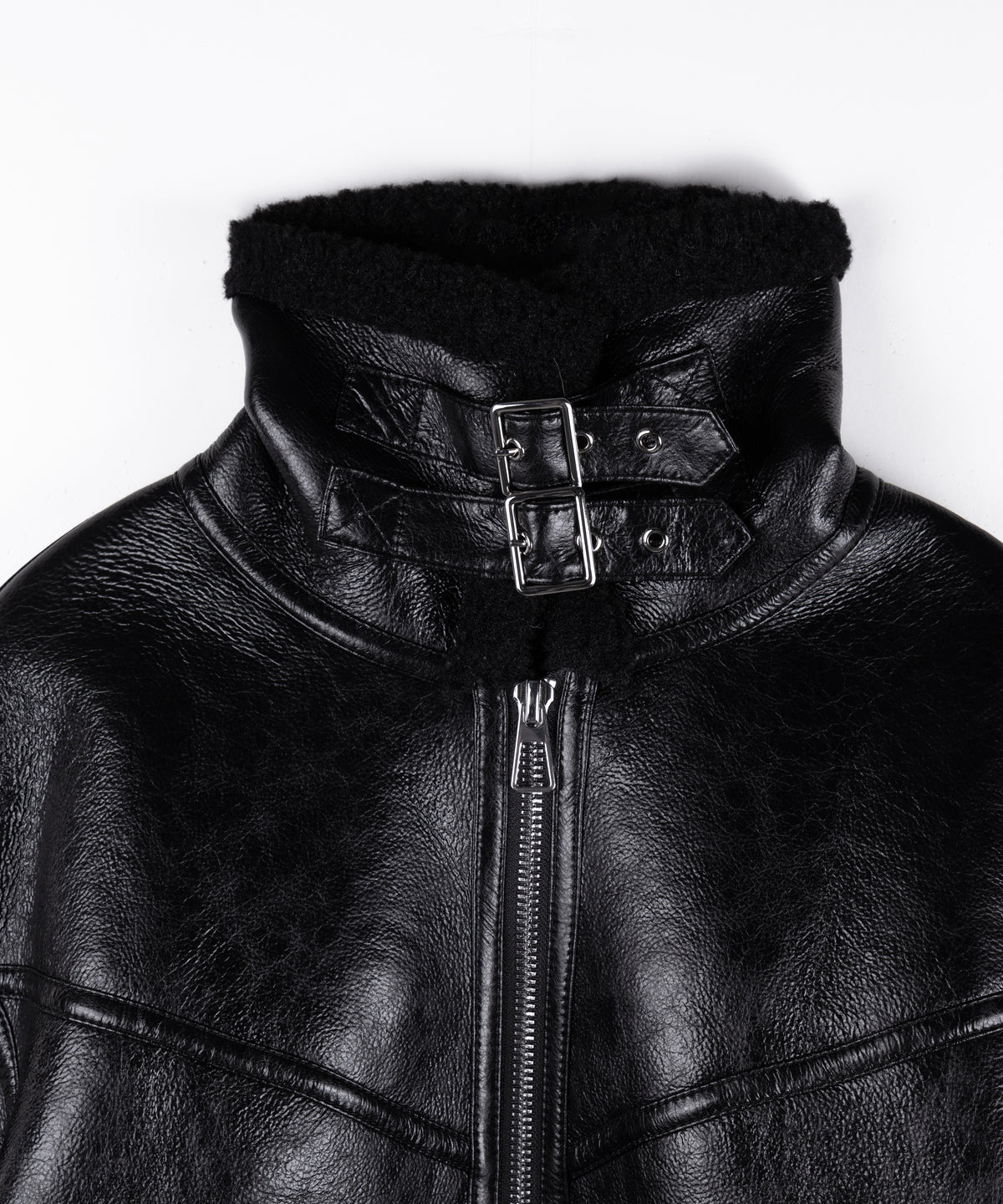 B-3ヴィンテージレザーボアムートンジャケット / B-3 vintage leather boa mouton jacket