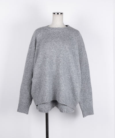 【 ニットセットアップ 】フラッフィーオーバーサイズニット + ニットショートパンツ SET / fluffy over size knit + knit short pants SET