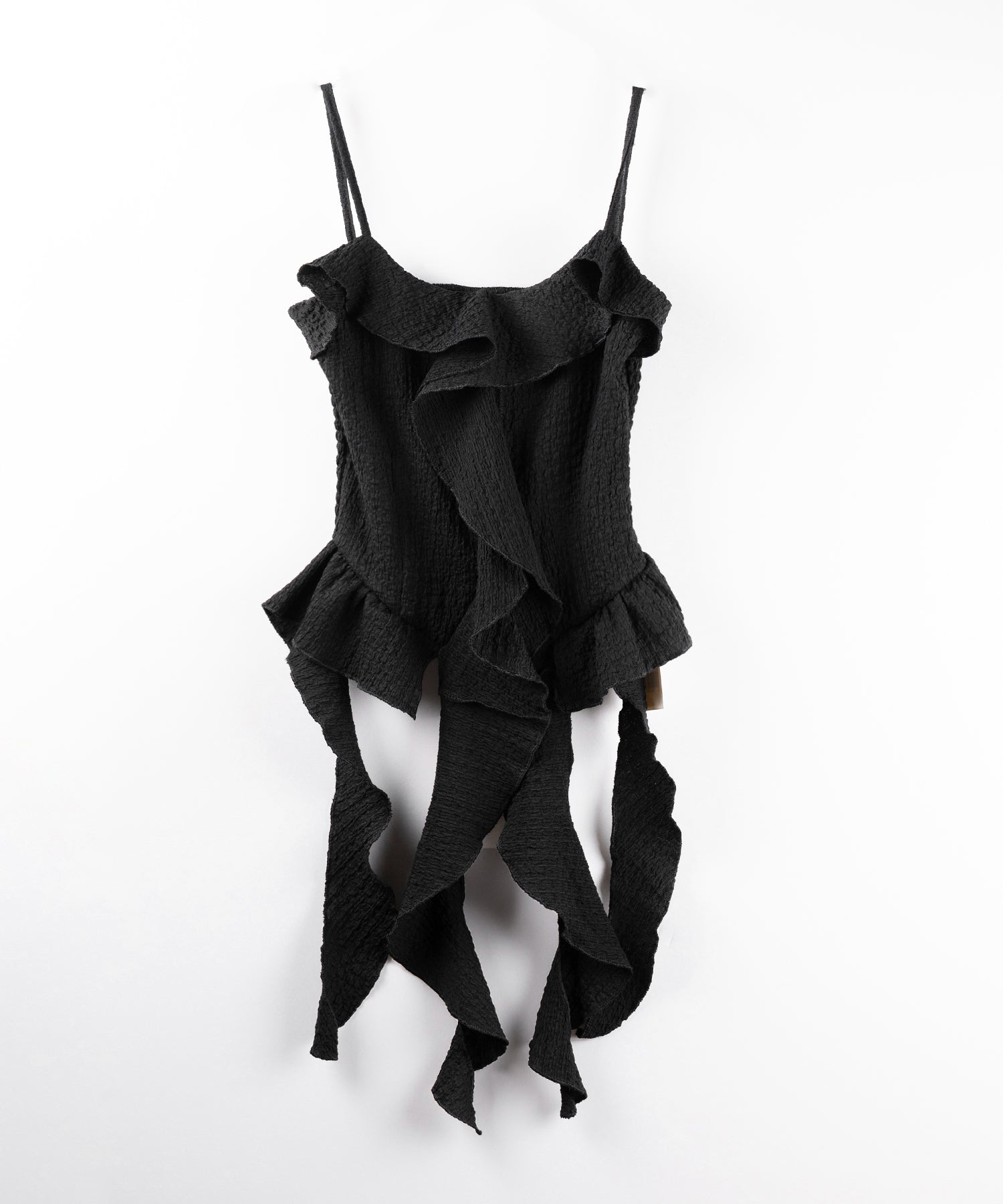 ラッフルフリルレイヤードビスチェキャミソール / ruffle frill layered bustier camisole