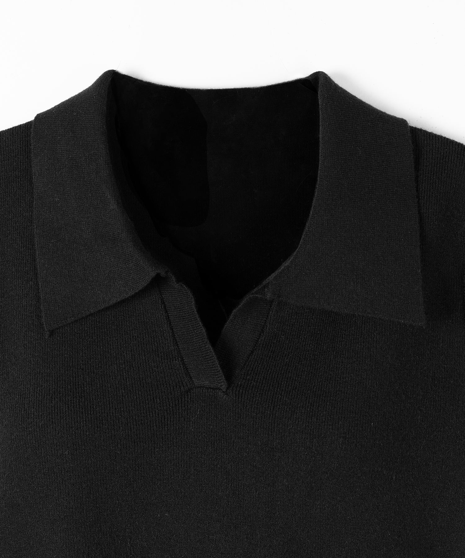 スキッパー半袖ニットトップス /skipper short sleeve knit tops