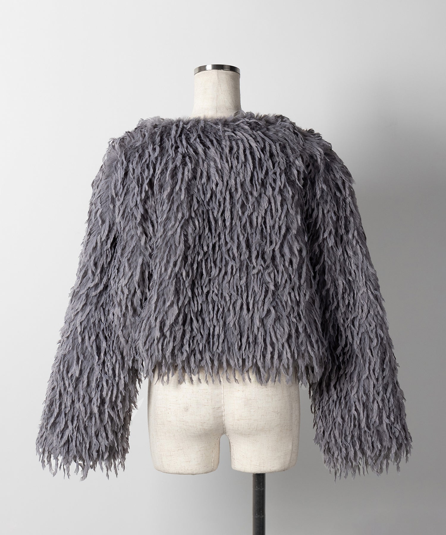 【 4color 】ムードフェザーワイドスリーブショートカーディガン/ mood feather wide sleeve short cardigan