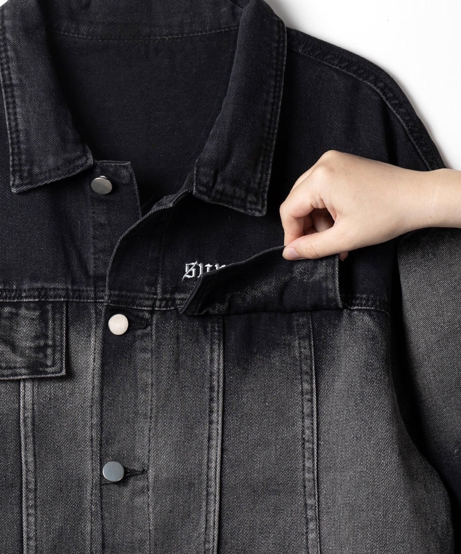 グラデーションヴィンテージウォッシュオーバーデニムジャケット / gradation vintage wash over denim jacket