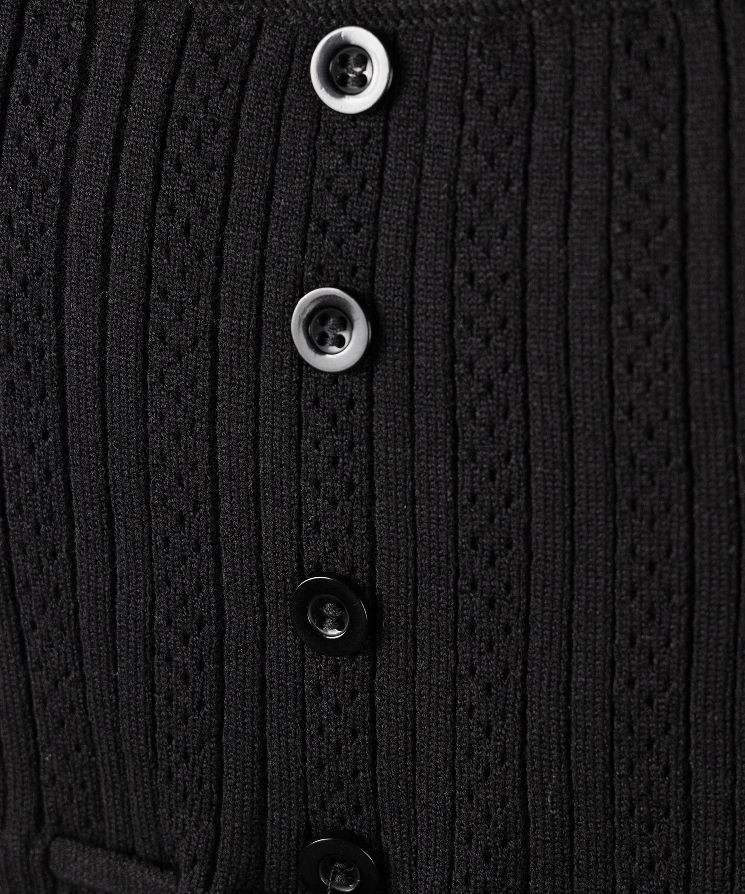 スリムフィット透かし柄リブニット / slim fit watermark pattern rib knit tops