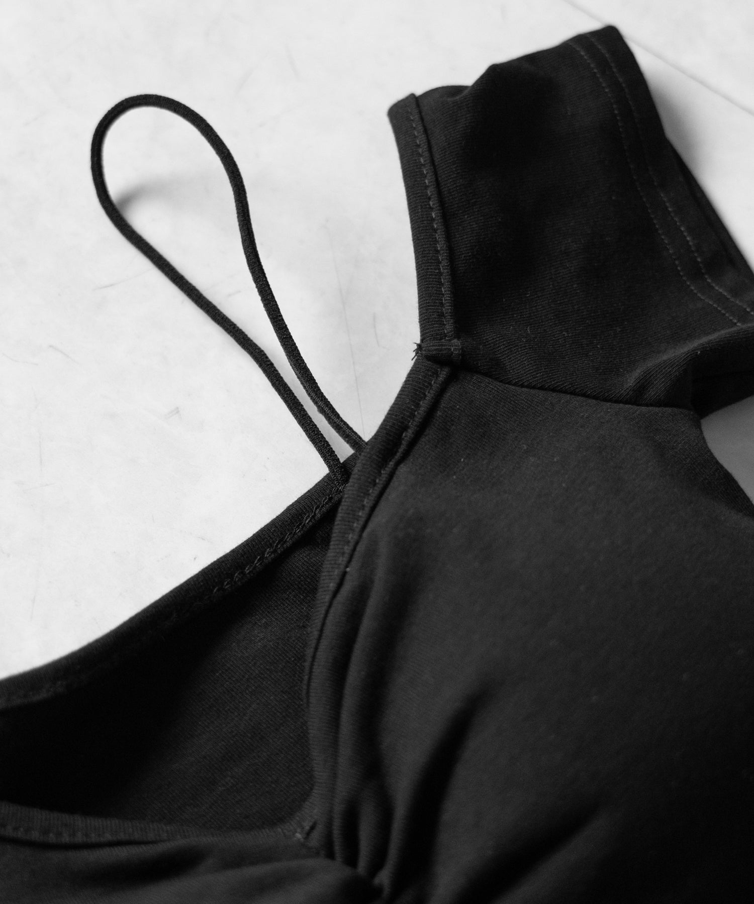 ワンショルギャザートップス + シャーリングリボンスカート SETUP / ( SETUP ) one shoulder gather tops + shirring ribbon skirt SET