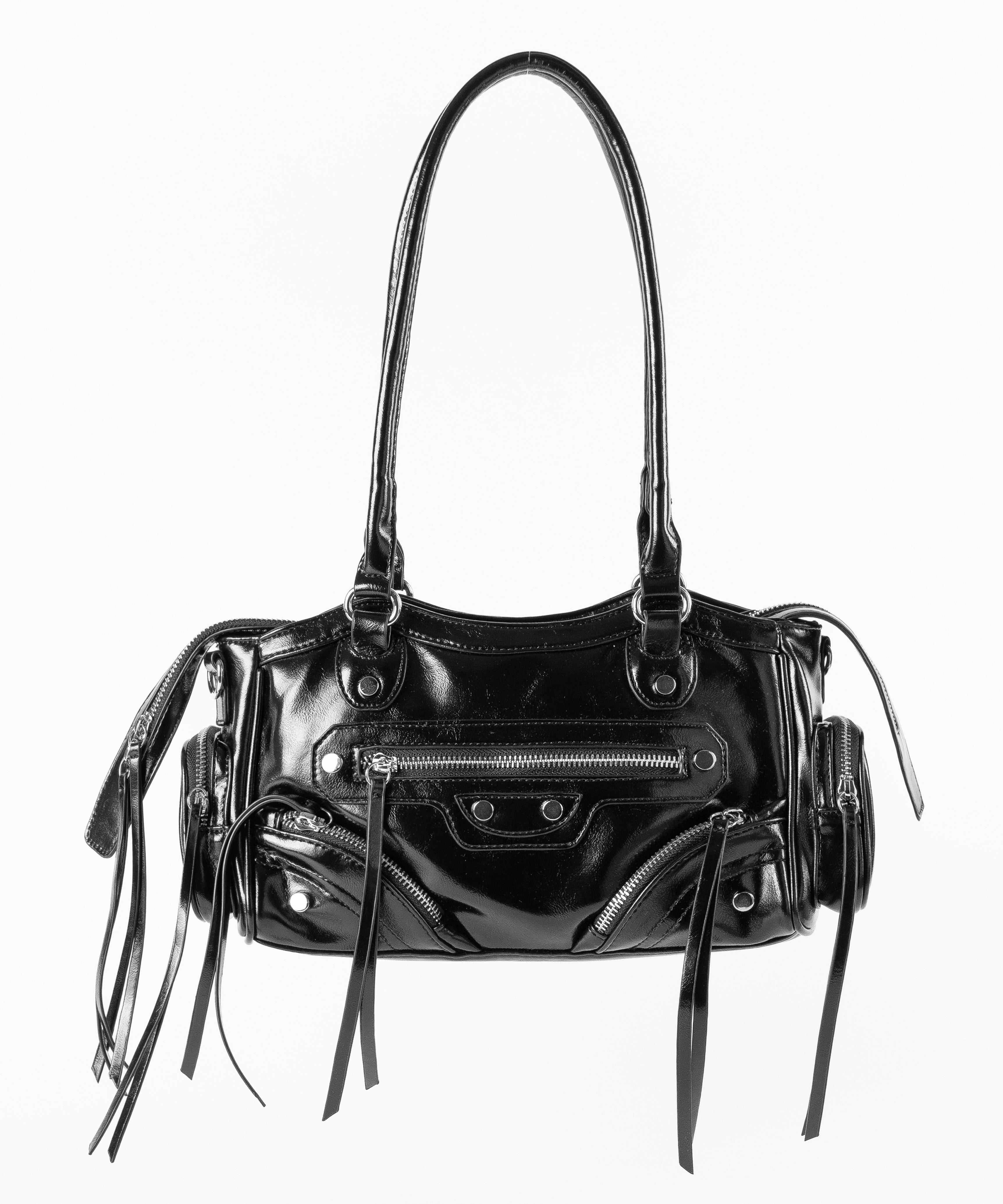 【 ショルダーストラップ付き2WAY 】ヴィンテージアウトポケットグランジボストンショルダーバッグ/ vintage out pocket grunge boston shoulder bag