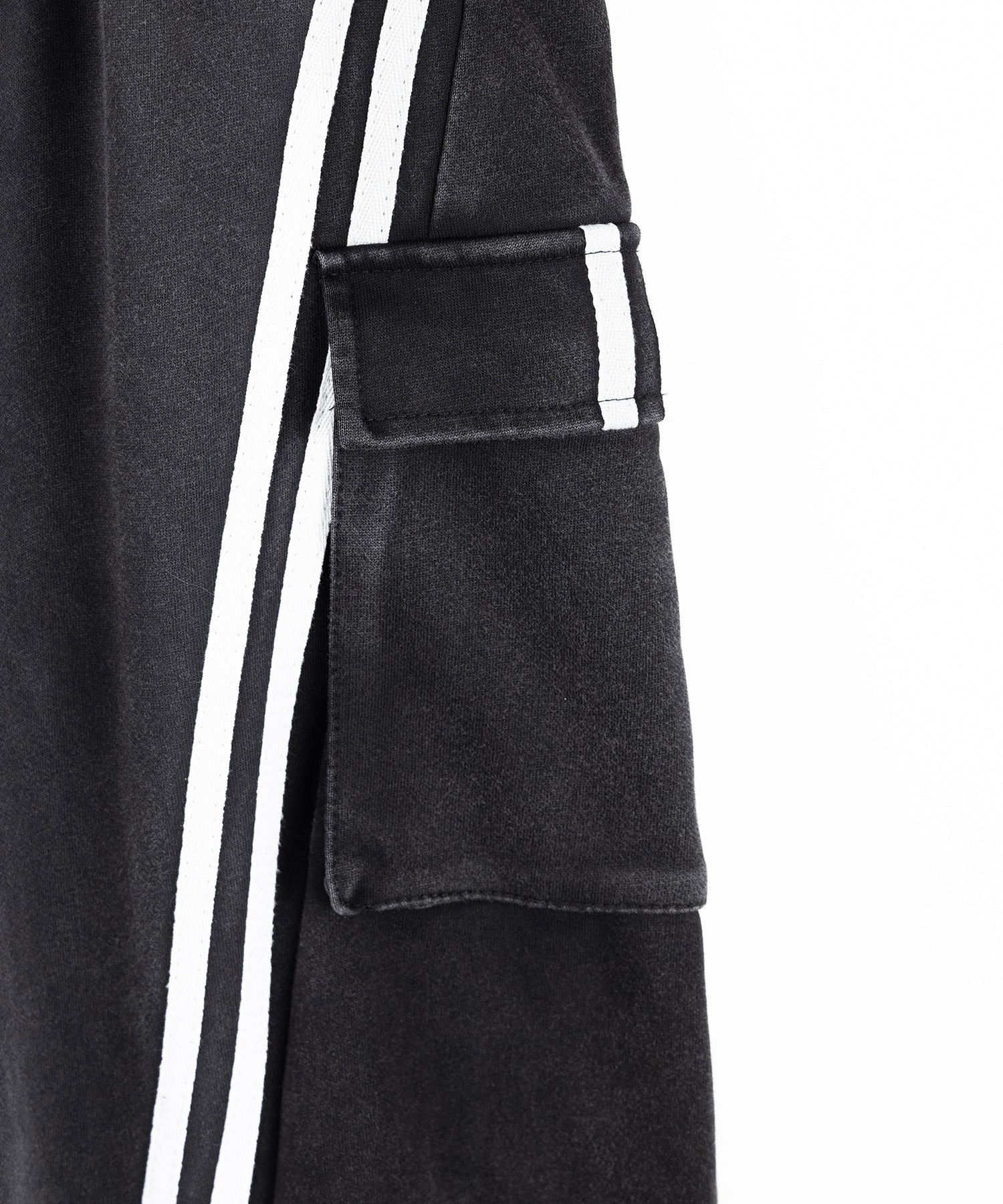 【 裾絞り可能2WAY 】ピグメントヴィンテージサイドラインタックワイドスウェットパンツ / pigment vintage sideline tuck wide sweatpants