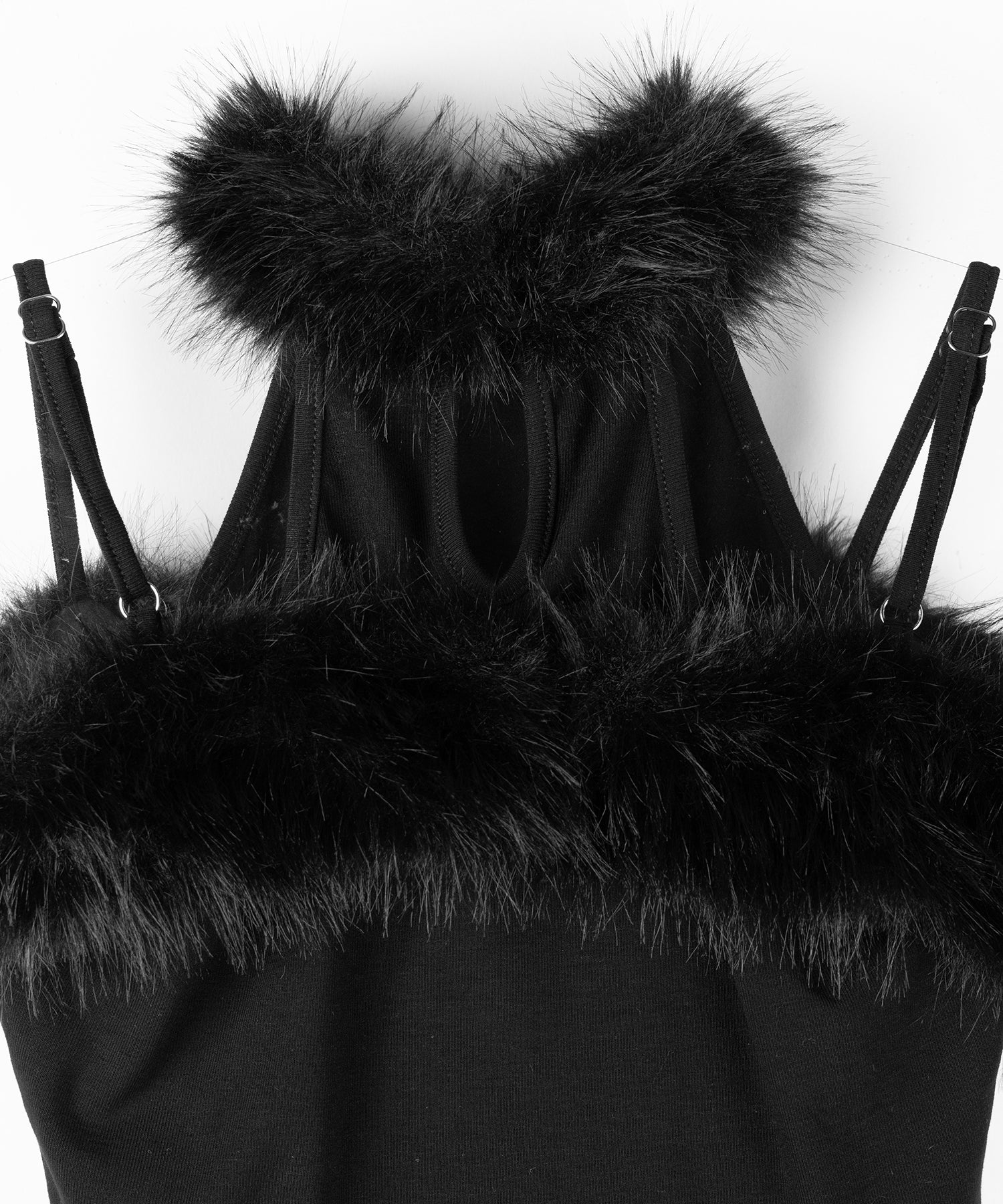 ファードッキングストラップトップス / fur docking strap tops