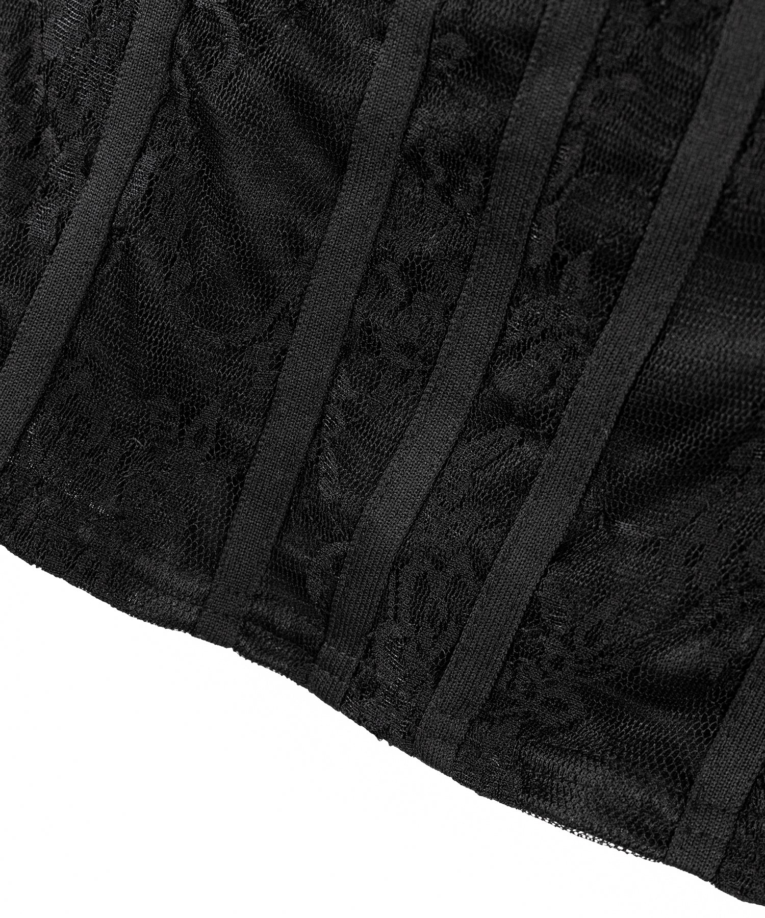 【 2color 】チョーカーネックリボンコルセットレーストップス / choker neck ribbon corset lace tops