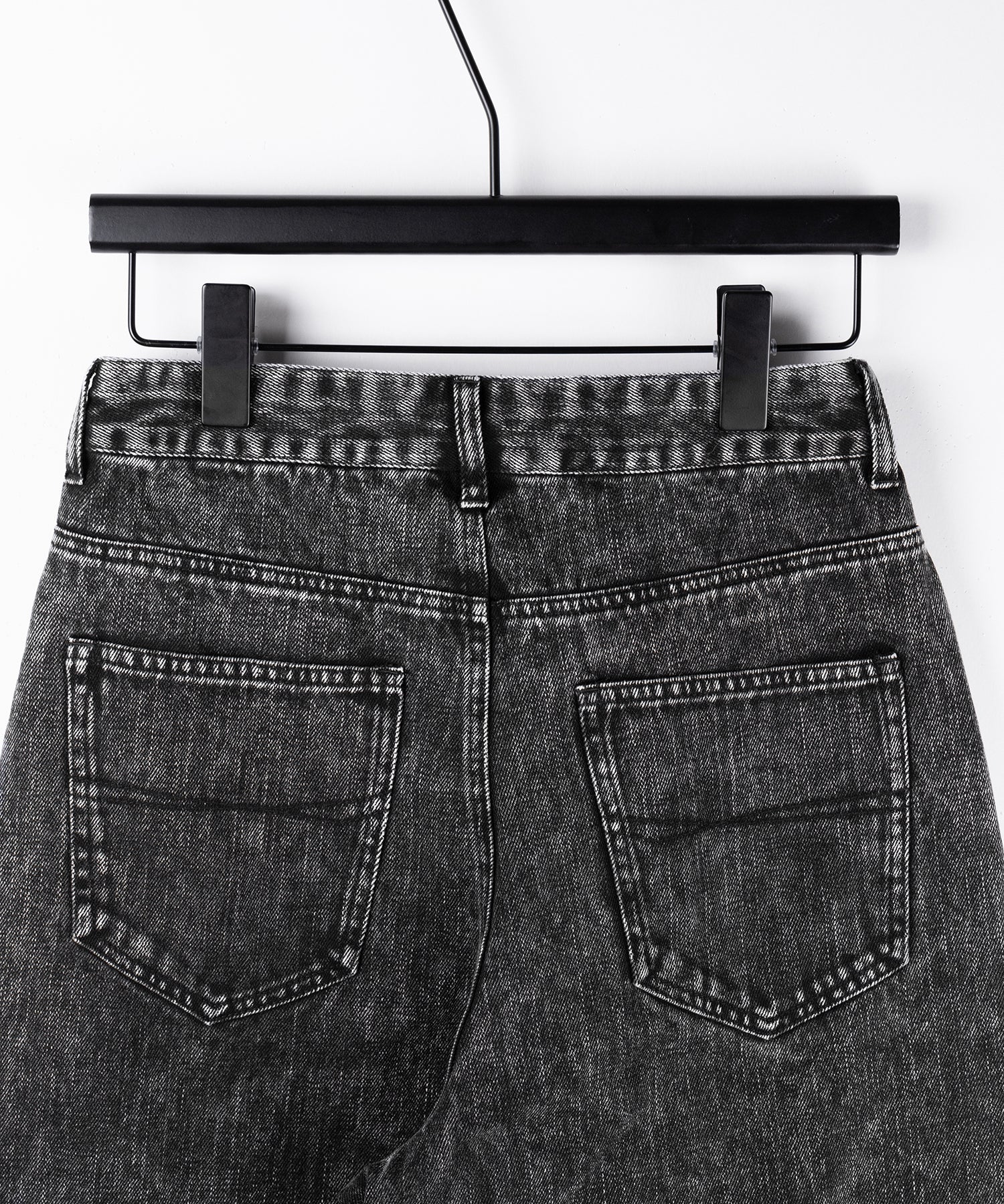 【 セットアップ着用可能 】ヴィンテージケミカルブリーチストレートワイドデニム / vintage chemical bleach straight wide denim