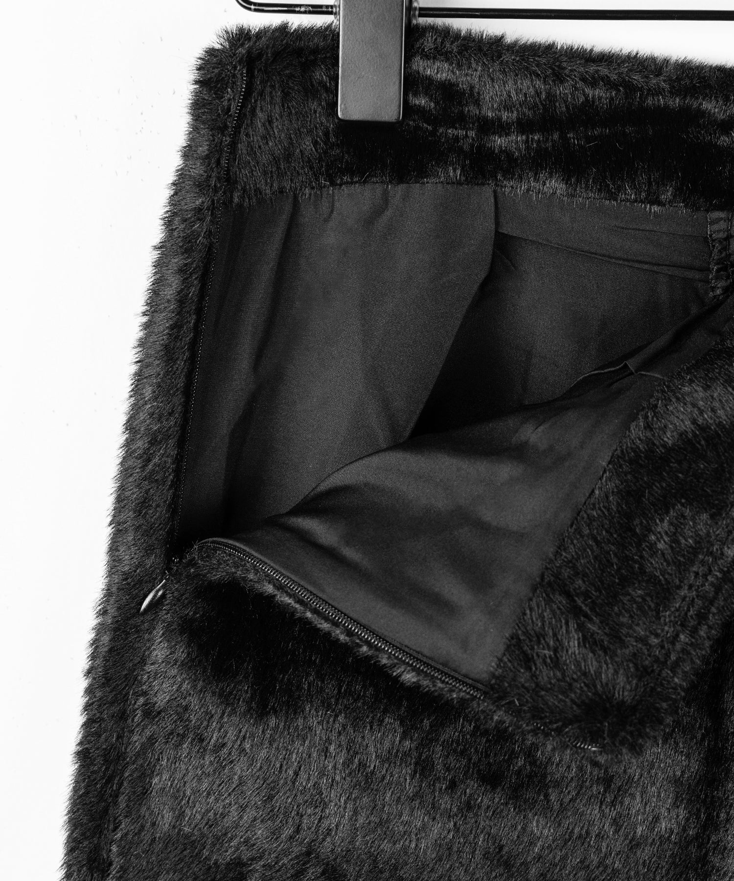 ハイウエストシャギータイトミニスカート / high waist shaggy tight mini skirt