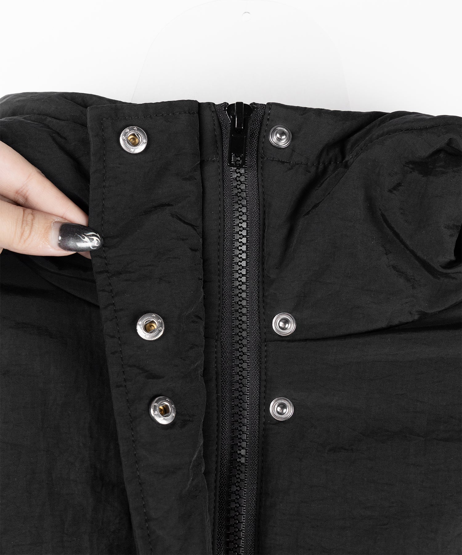 【 裾絞り可能2WAY 】フード付きパファーエコダウンモンスターコート / 2WAY Hooded puffer eco down monster coat