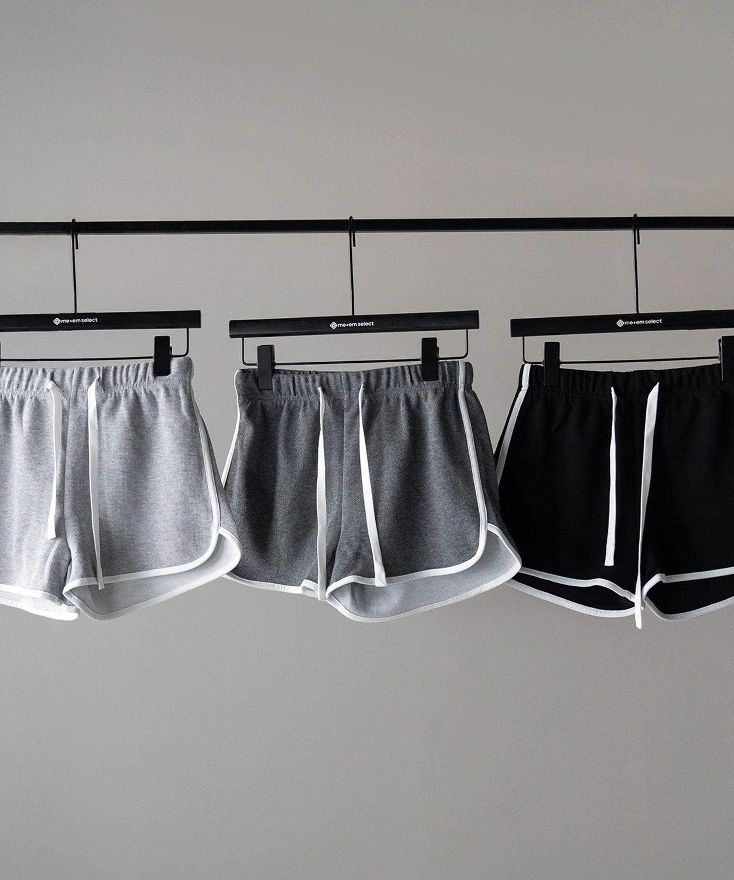 【 3color 】サイドラインパイピングスウェットショートパンツ / sideline piping sweat short pants