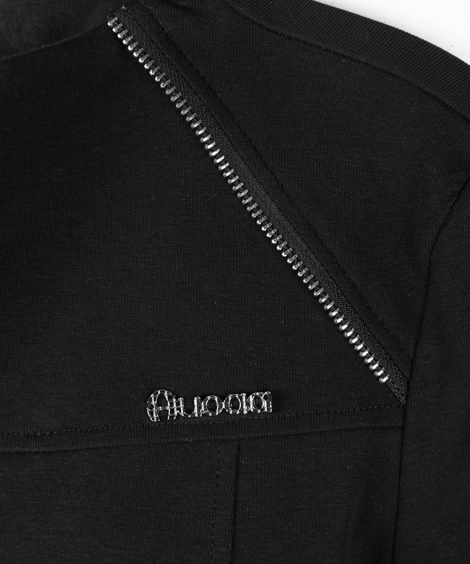 ダブルジップバイカースリムトップス / double zip biker slim tops