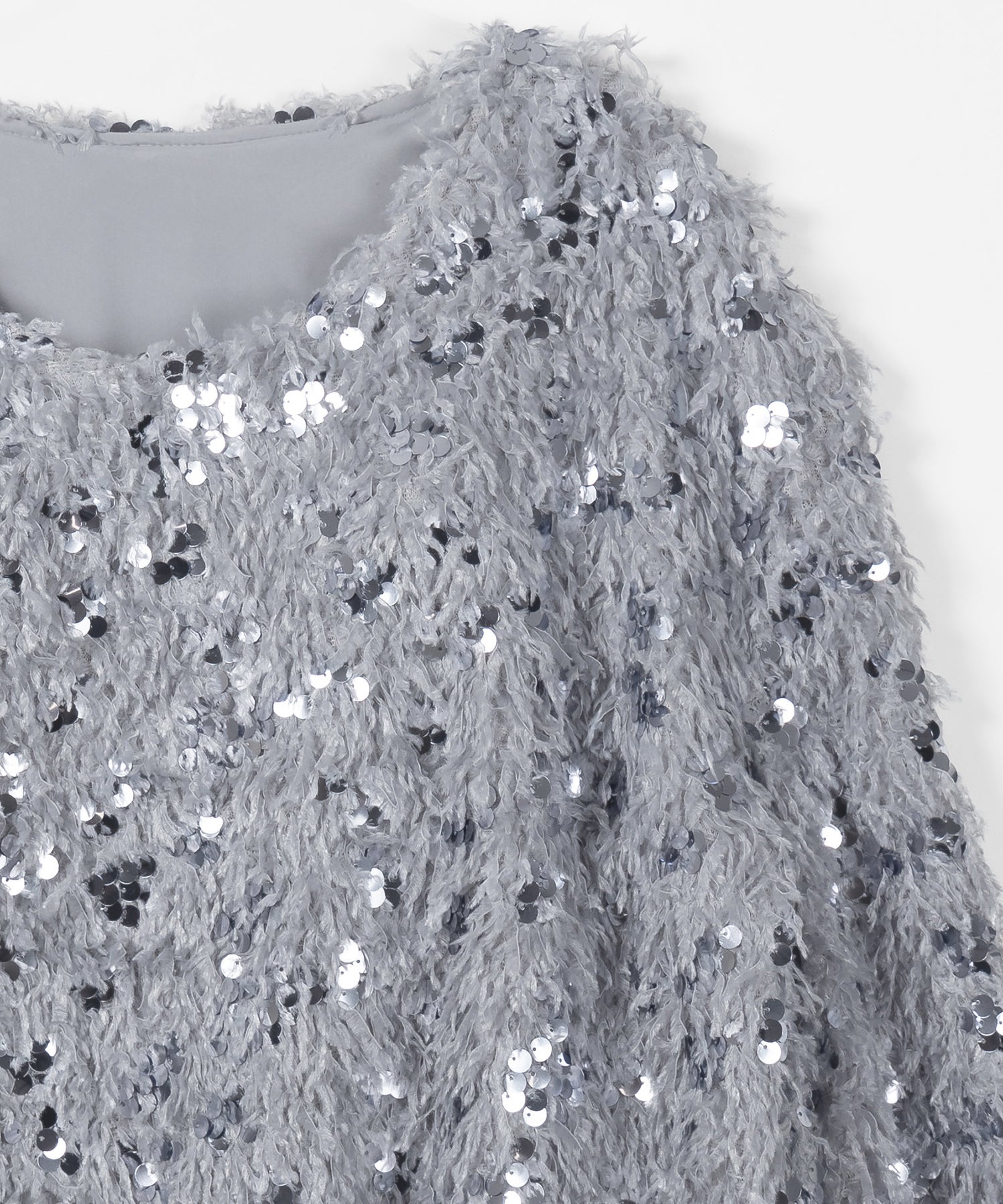 【 4color 】フェザースパングルオーバートップス/feather spangle over tops