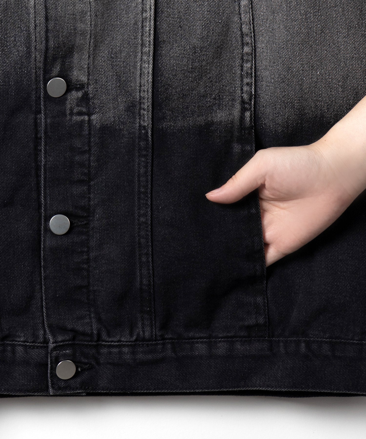 グラデーションヴィンテージウォッシュオーバーデニムジャケット / gradation vintage wash over denim jacket