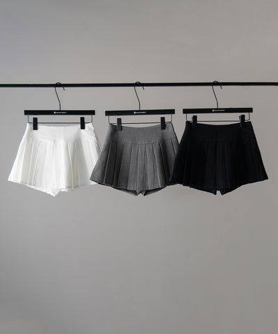プリーツマイクロミニスカパン / pleated micro mini skirt pants